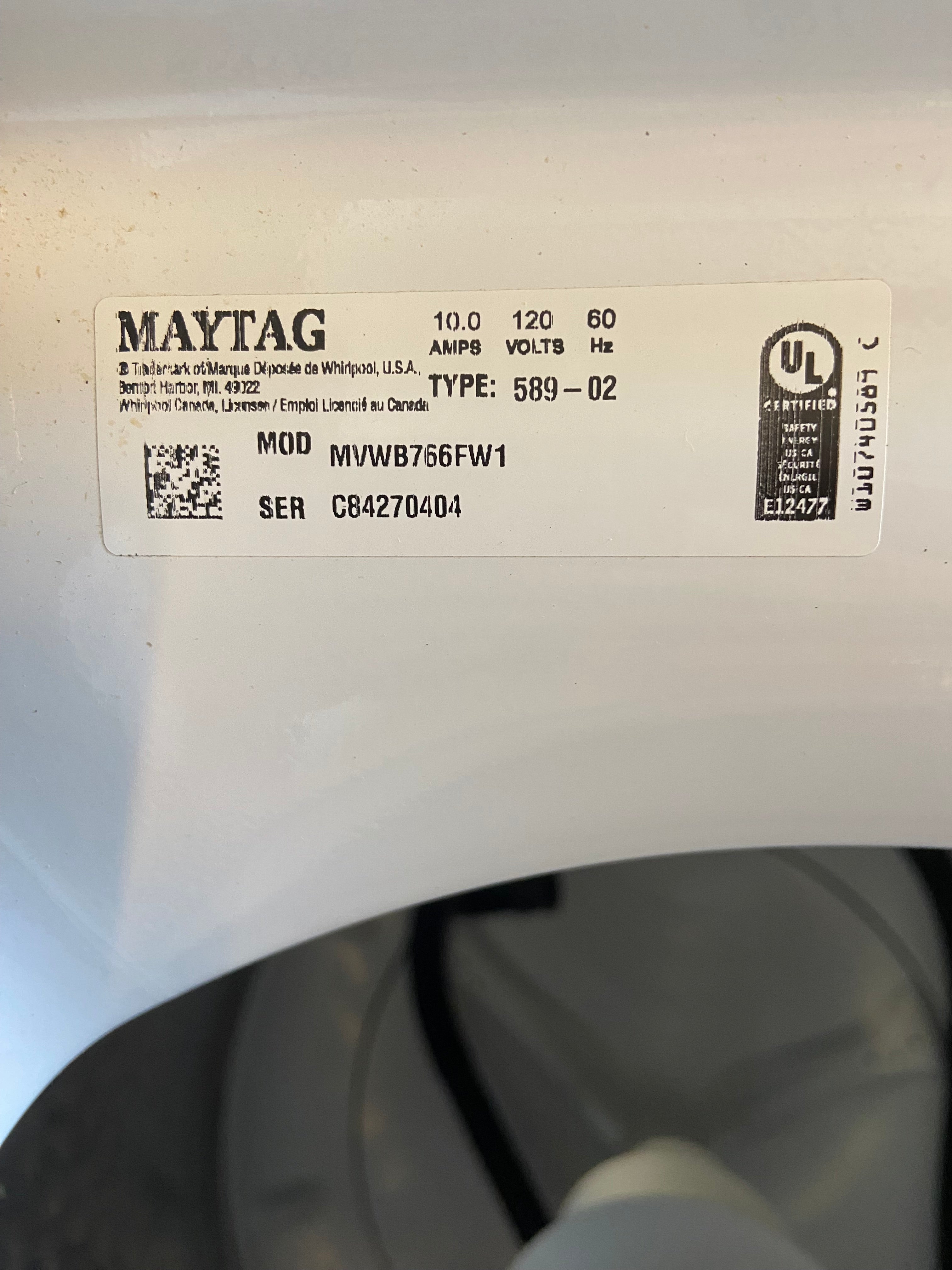 Maytag Top Load Washer With Agitator