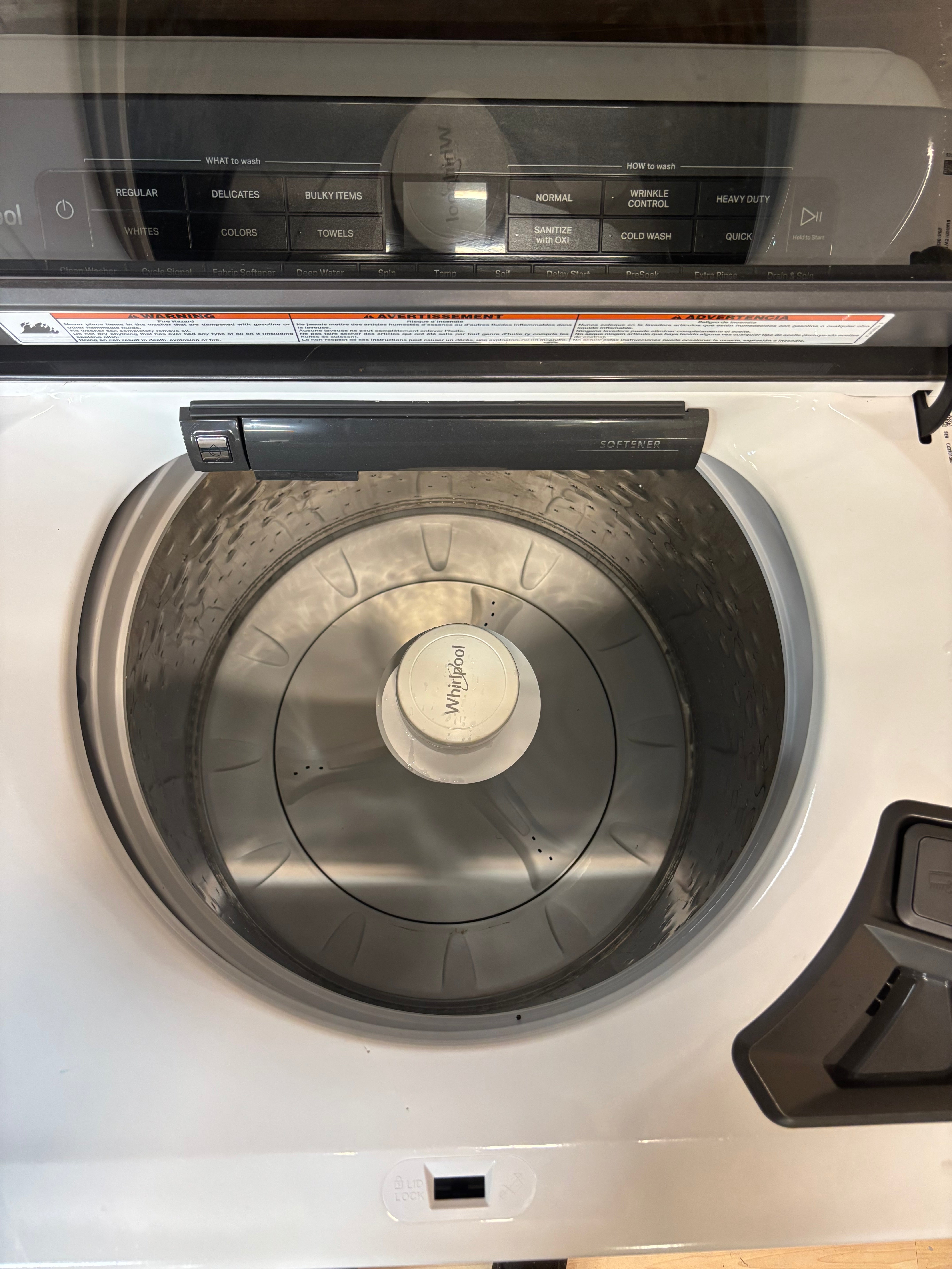 Whirlpool Glass Top Washer