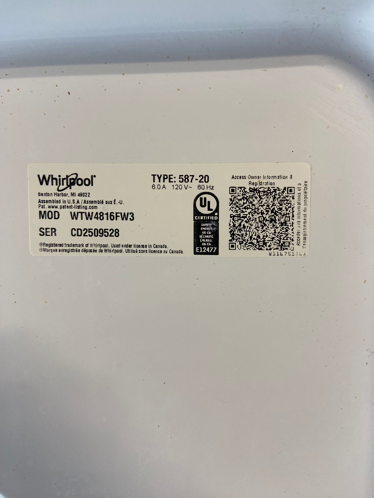 Whirlpool Grey Panel Washer & Dryer Set
