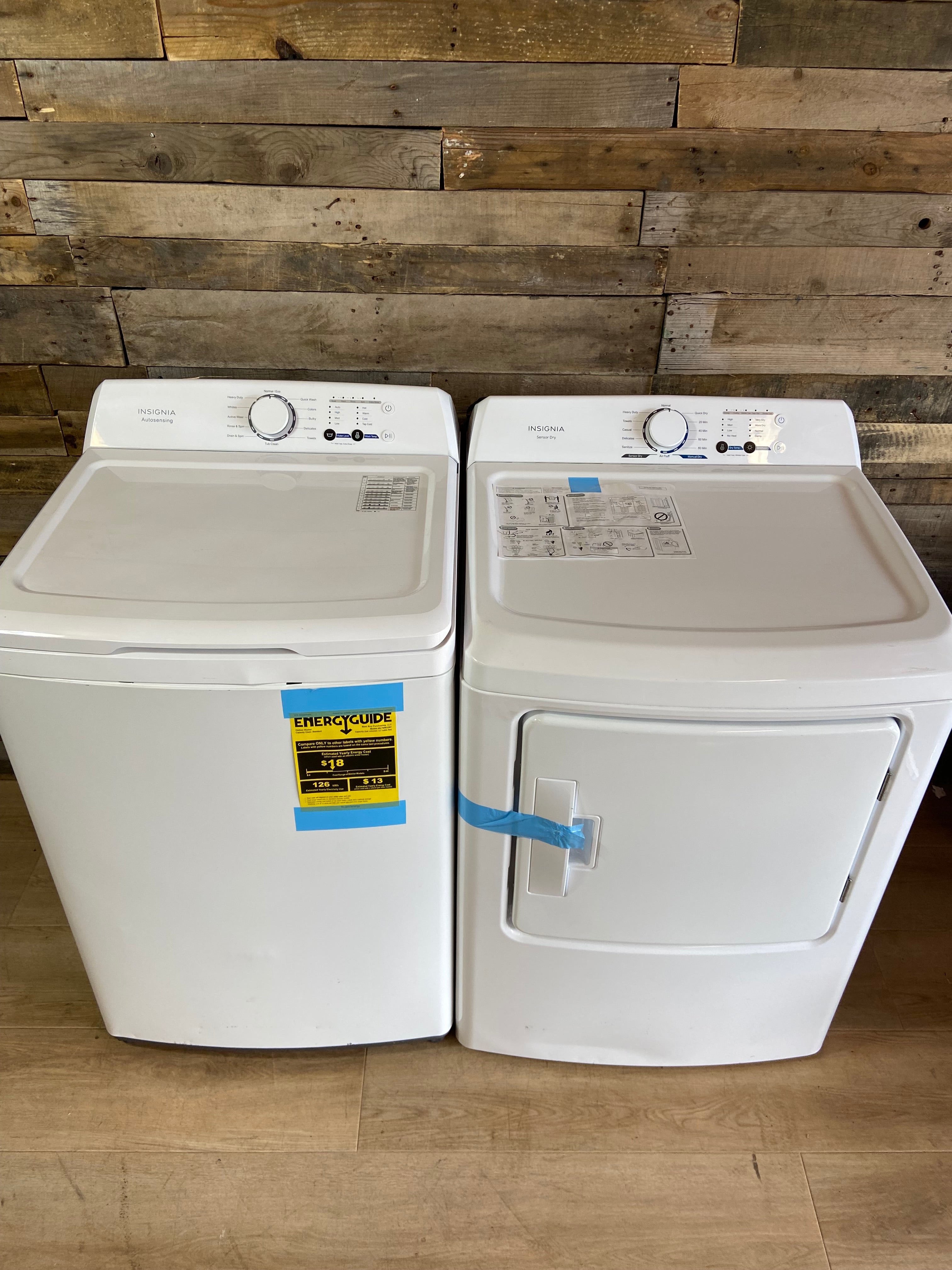 Insignia Top Load Washer & Dryer Set