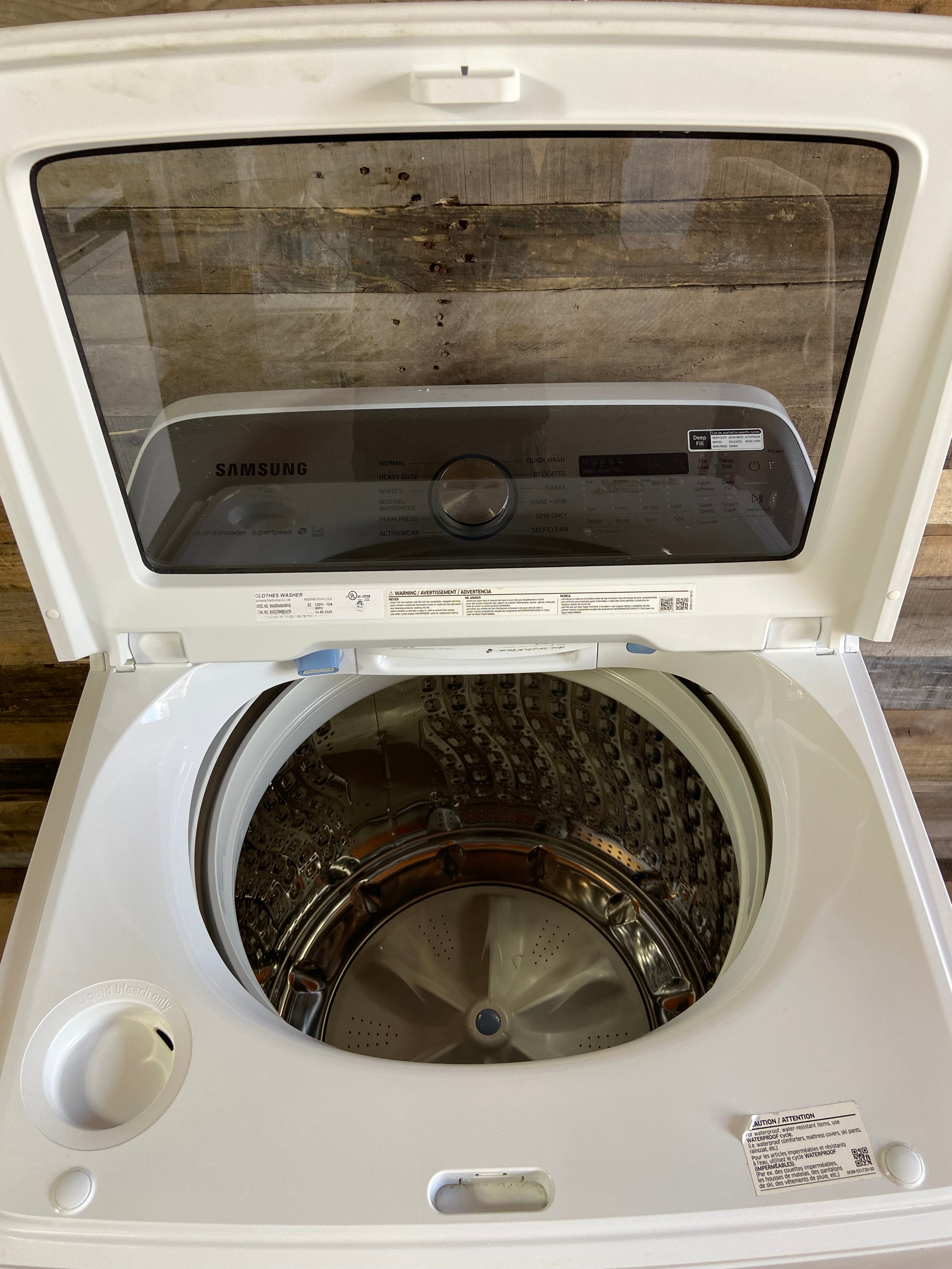 Samsung Top Load Washer with 5.0 Cu. Ft. Capacity, 10 Wash Cycles, Active WaterJet