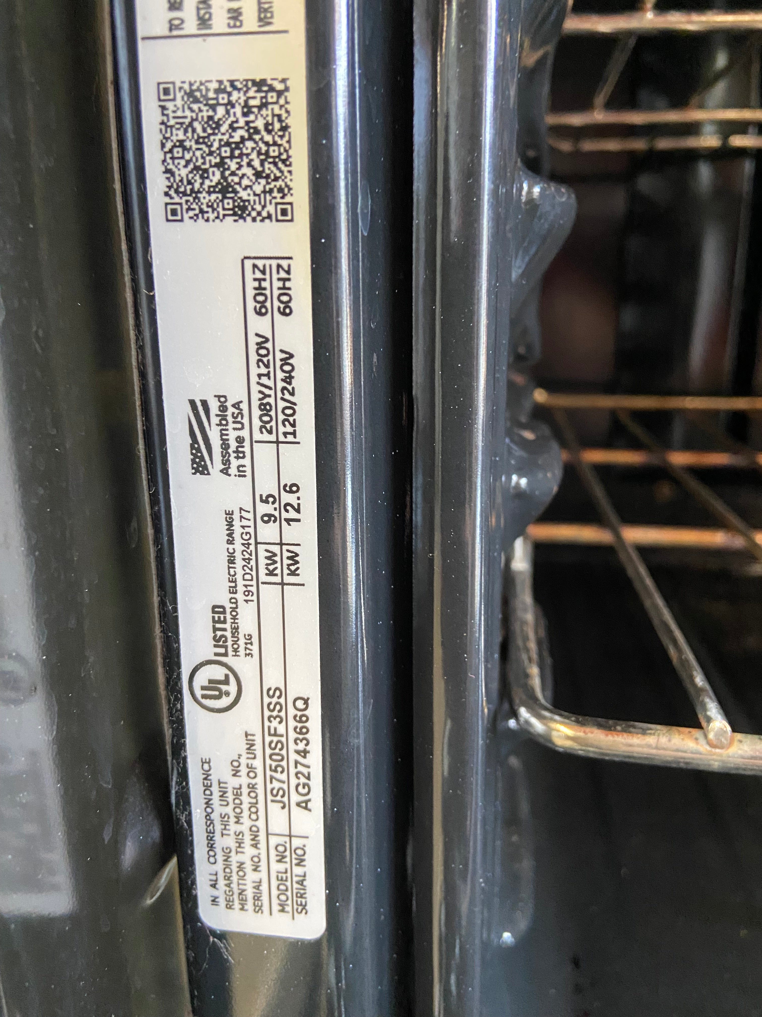 GE Slide in Range