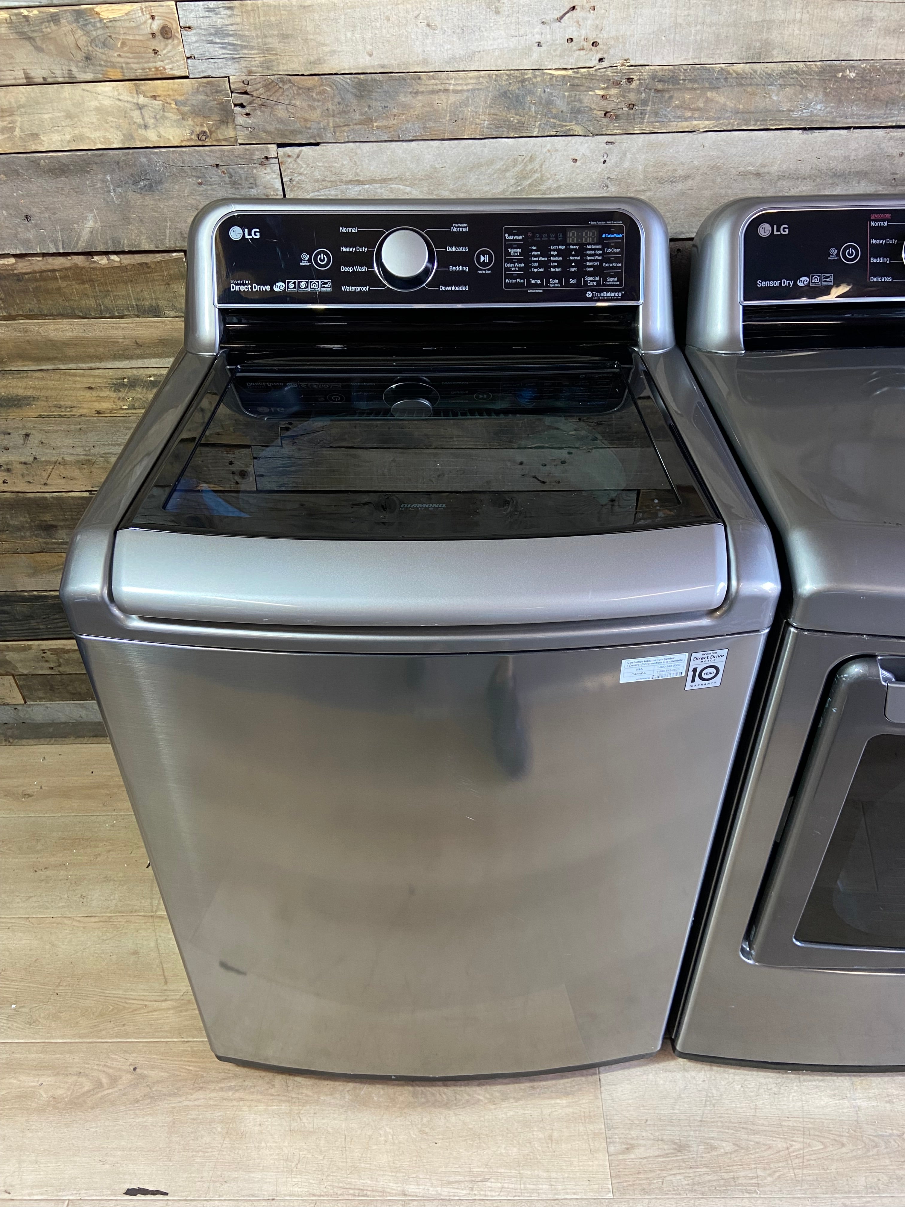 LG Grey Direct Drive Top Load Set