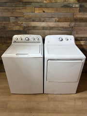 White GE Top Load Set With Agitator