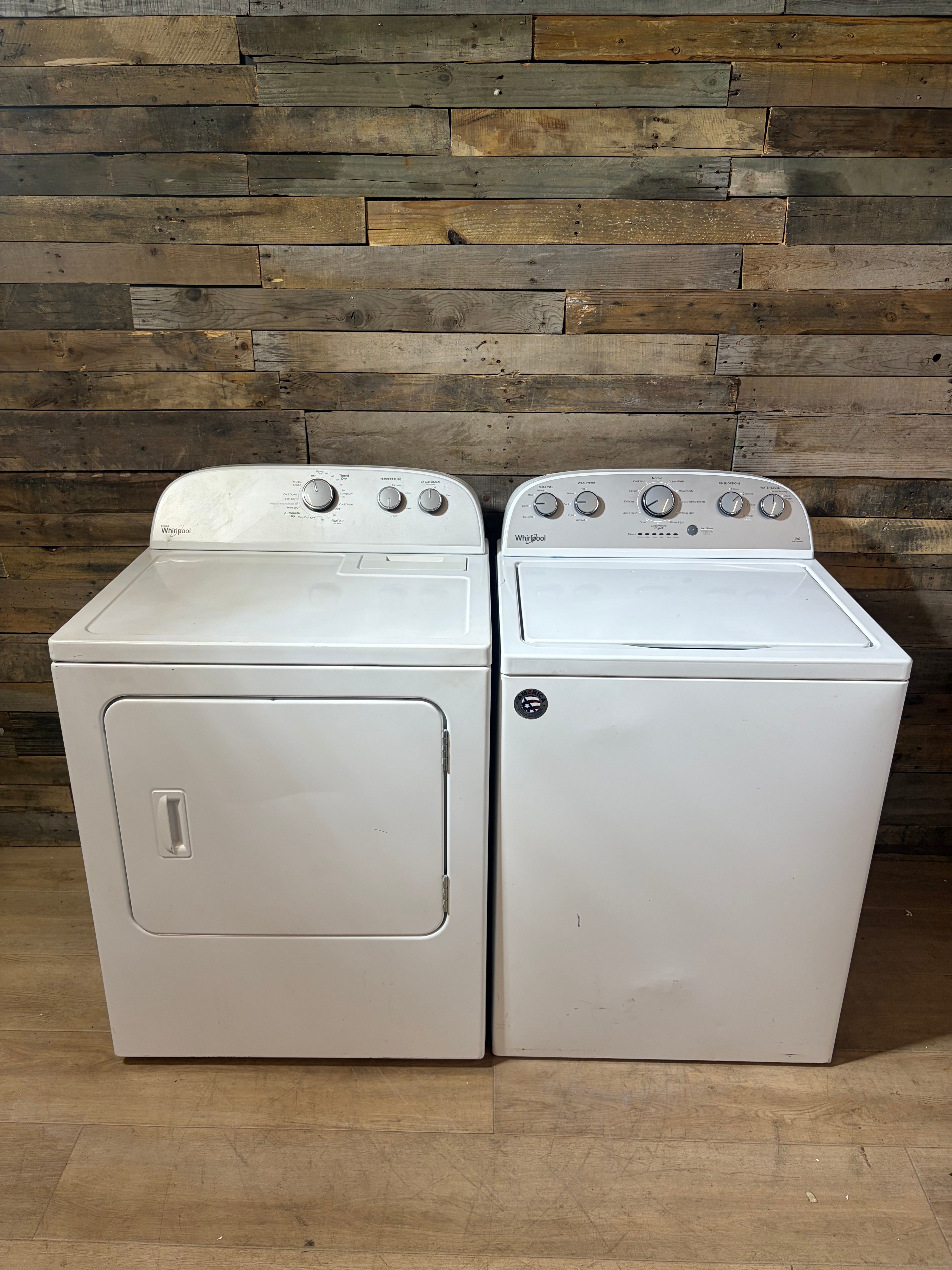 Whirlpool Grey Face Top Load Set