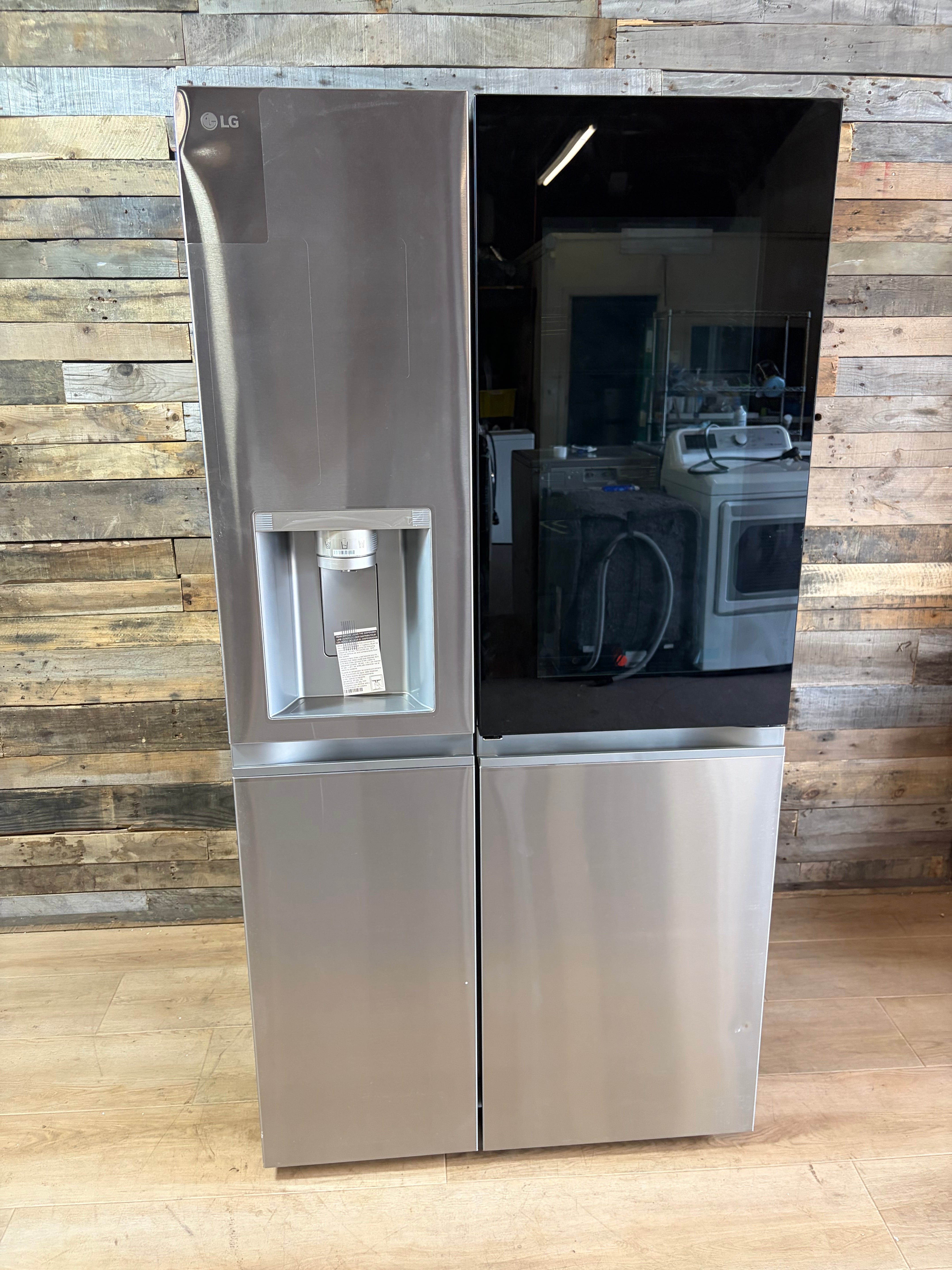 LG 36" 27.1 Cu. Ft. PrintProof™ Stainless Steel Side-by-Side Refrigerator with Craft Ice™