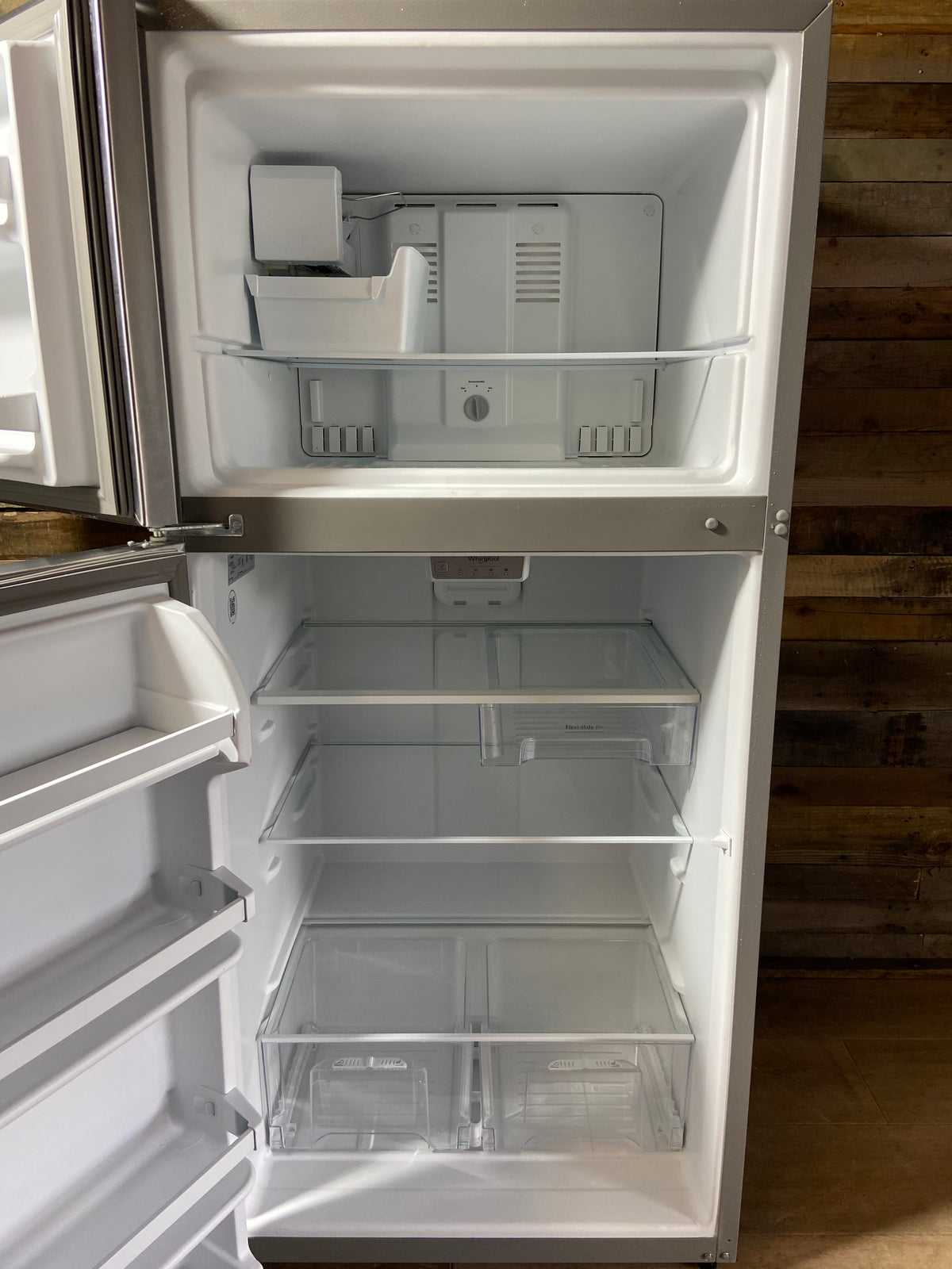 Whirlpool 30” Stainless Steel Top/Bottom Refrigerator With Ice Maker