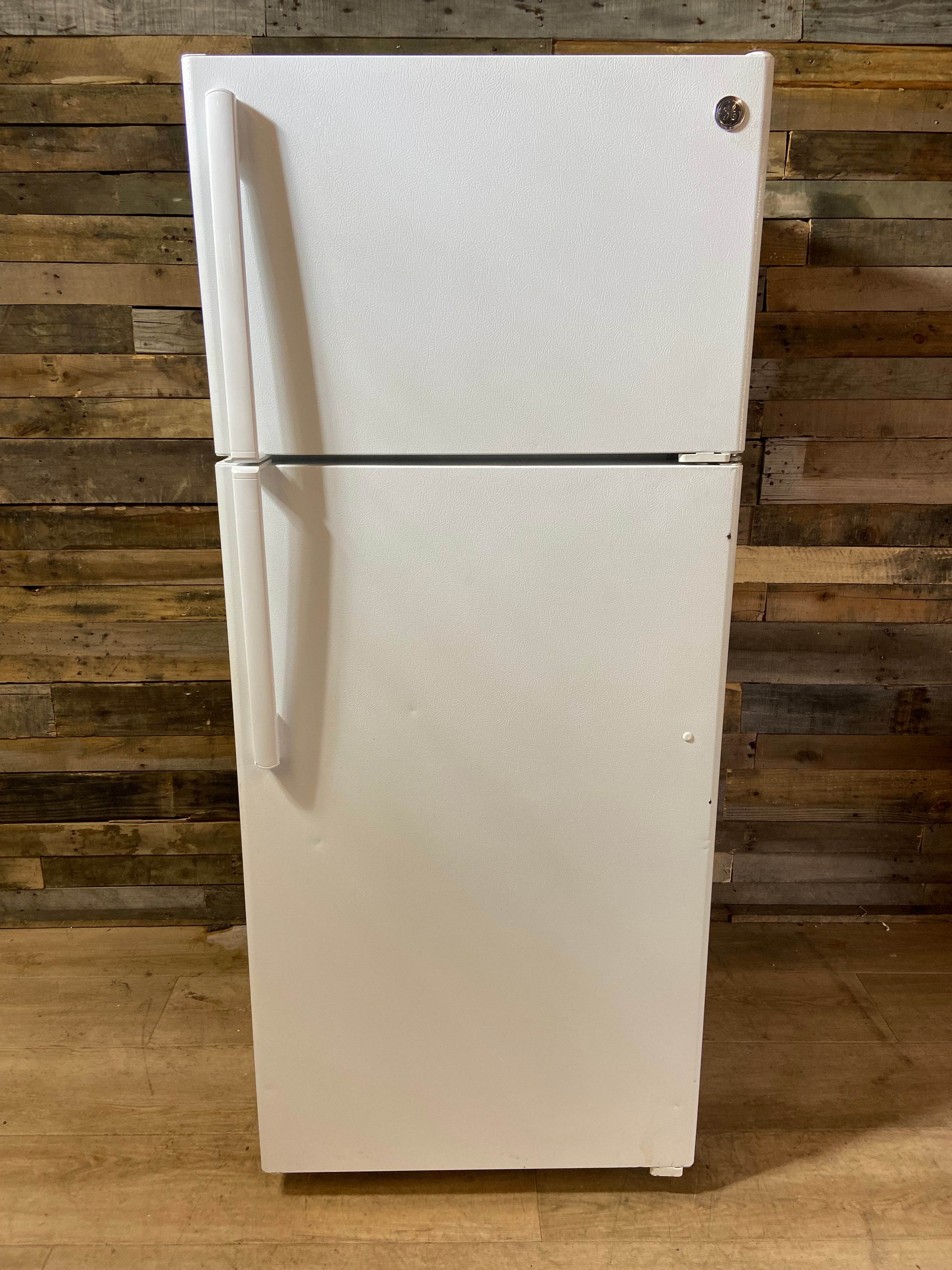 GE White Top Bottom Refrigerator