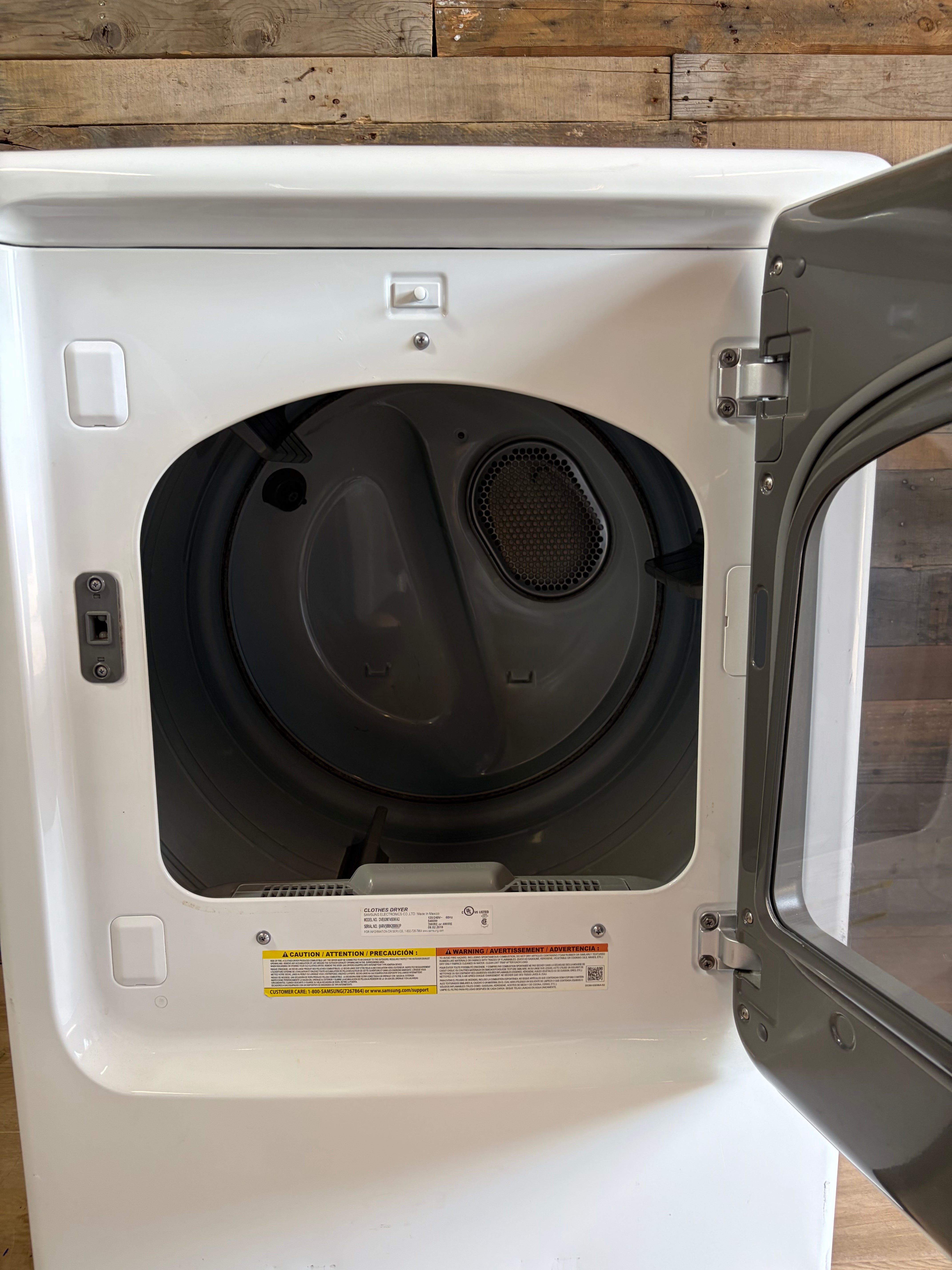 Samsung White SmartCare Glass Door Dryer