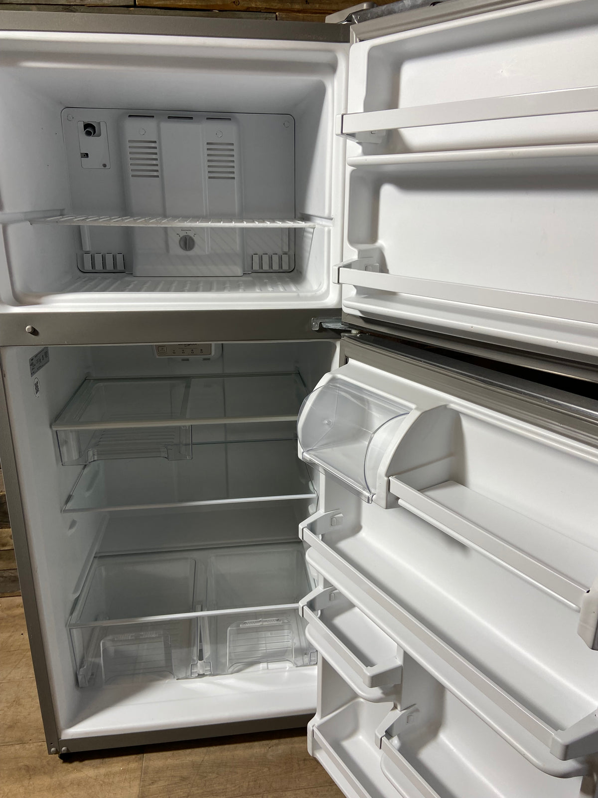 Whirlpool 30” Stainless Steel Top/Bottom Refrigerator With Ice Maker