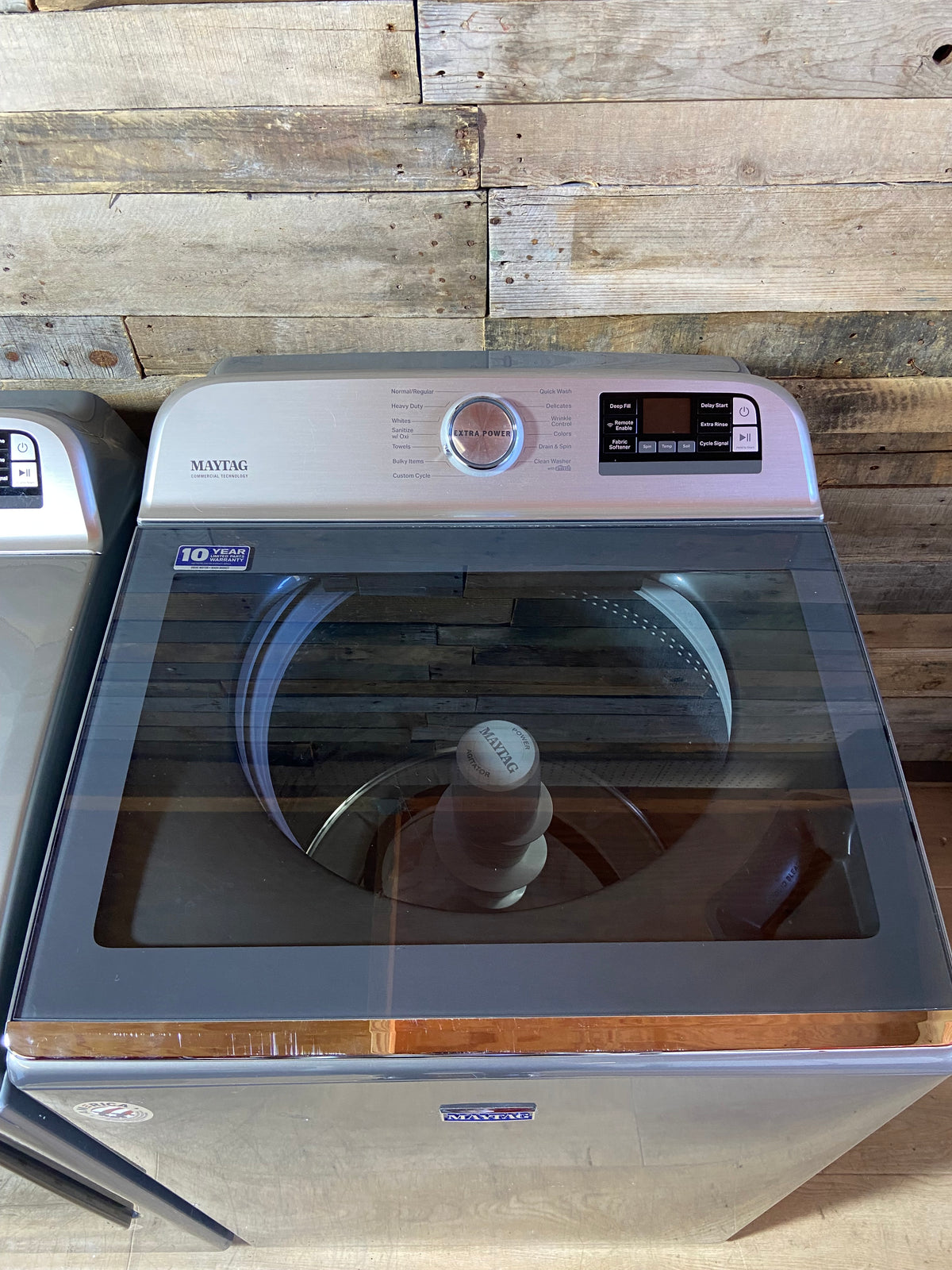 Maytag Stainless Steel Extra Power Large Capacity Washer & Dryer Set