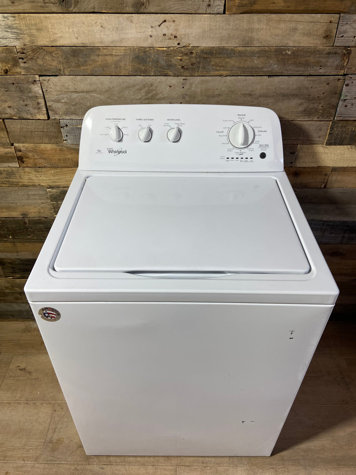 Whirlpool Top Load White Panel Washer