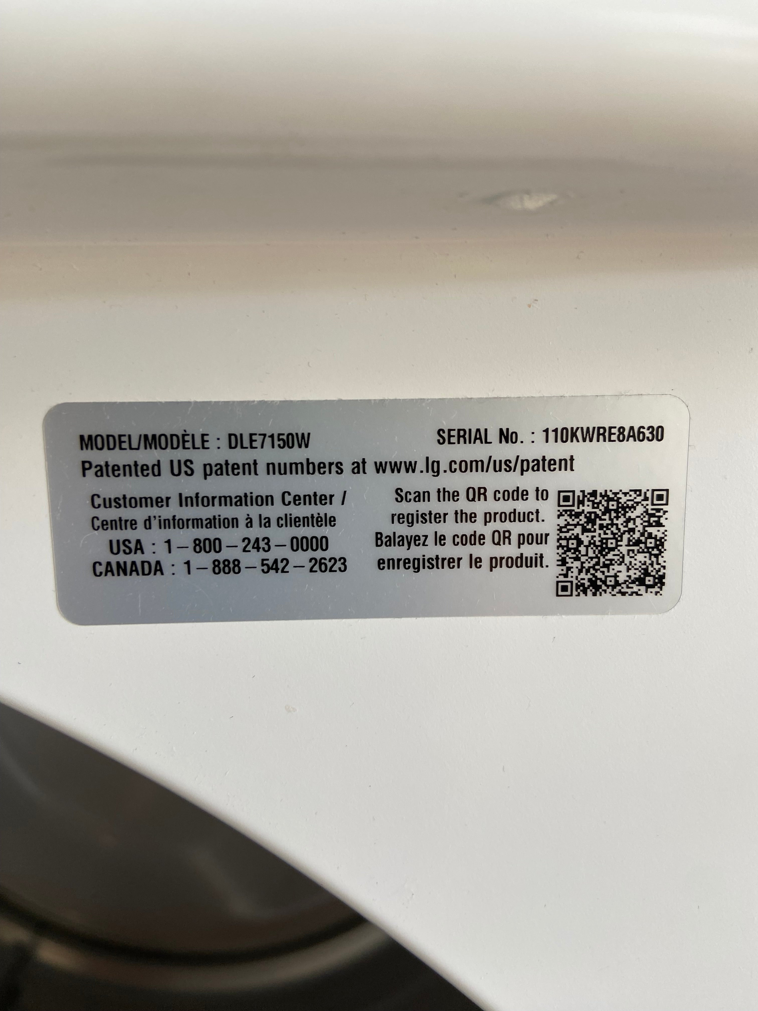 LG Large Capacity Direct Drive Washer & Dryer Set