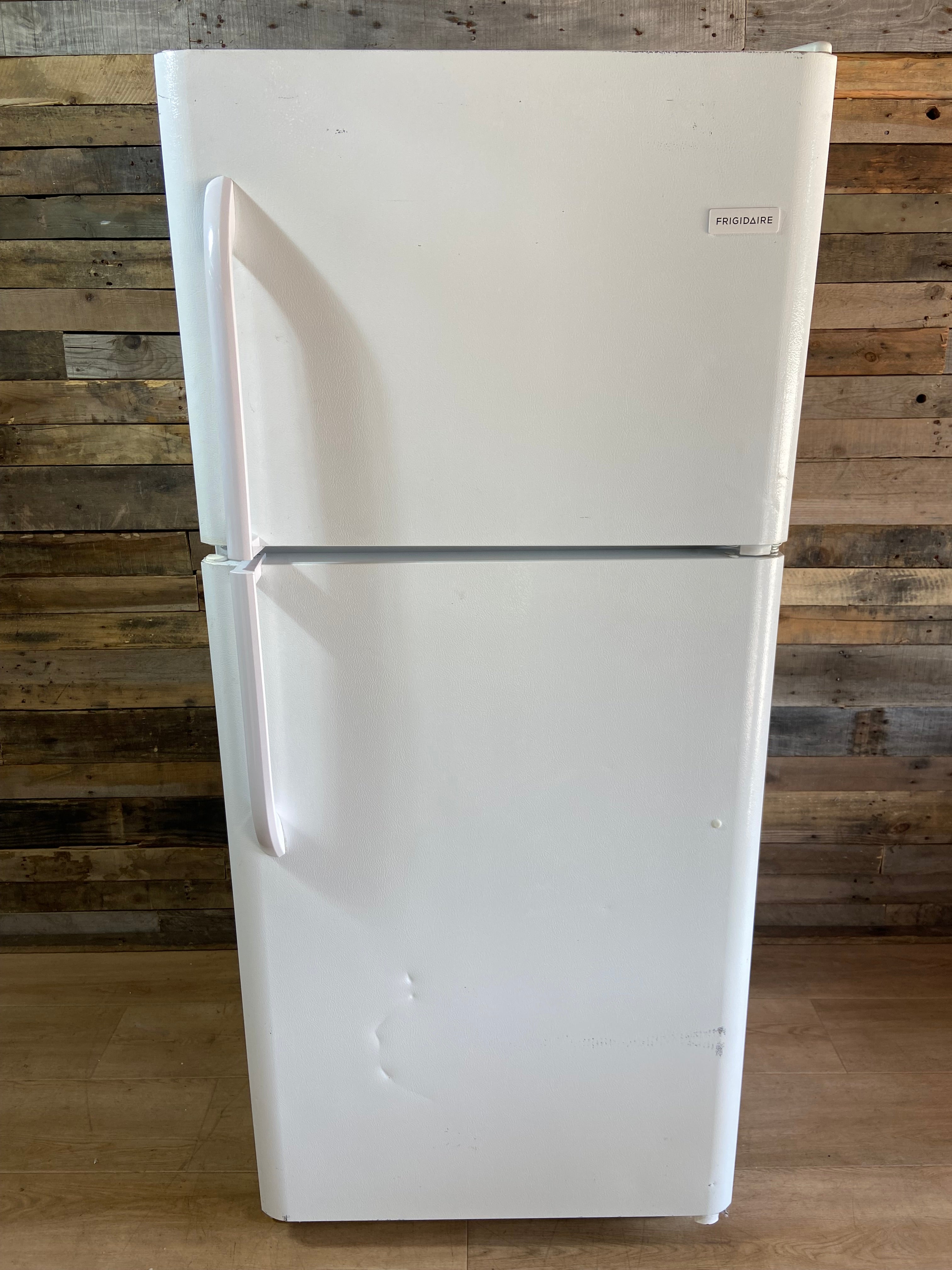 White Frigidaire Refrigerator With Ice Maker
