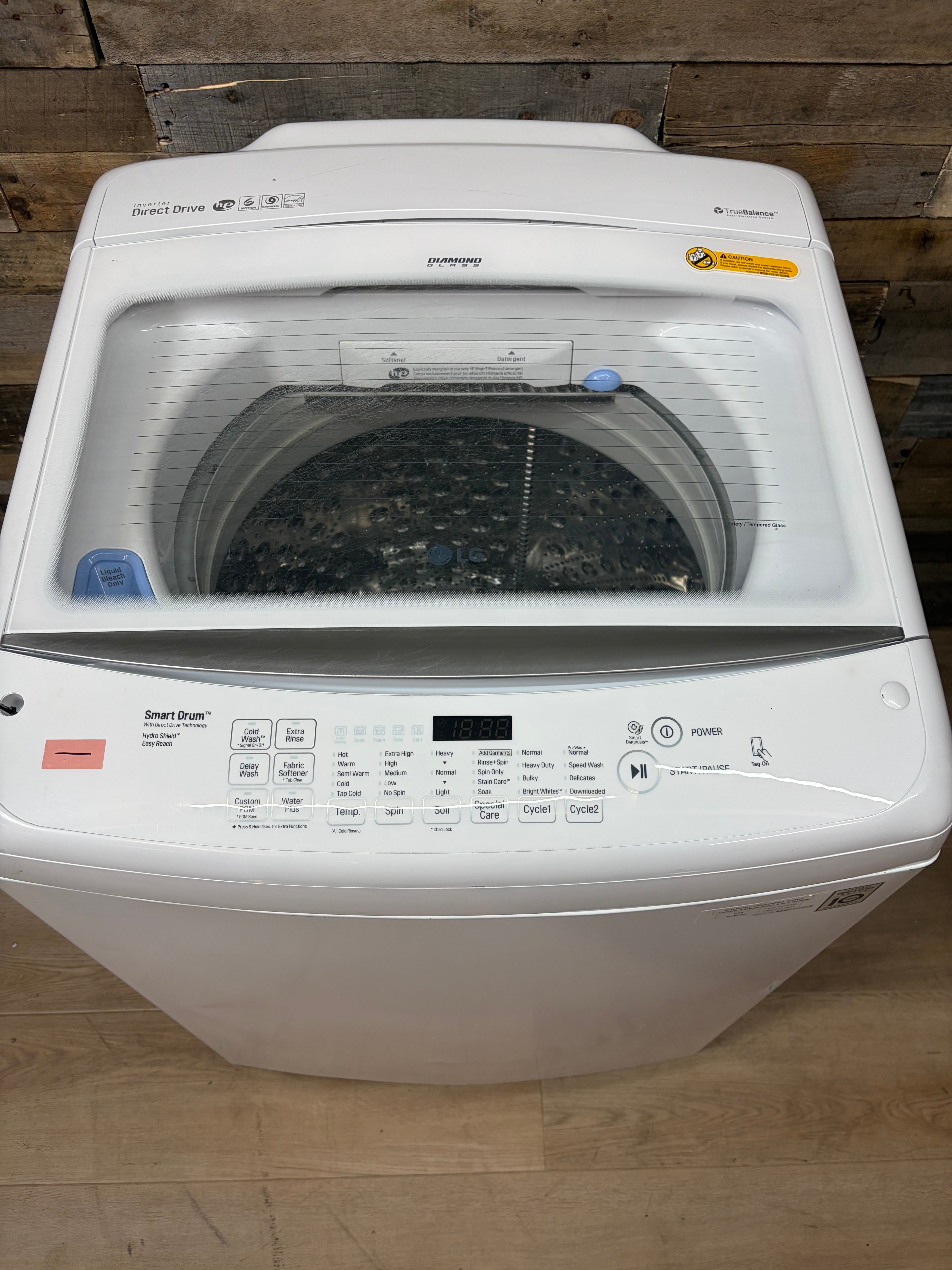 LG Direct Drive SmartDrum Glass Top Washer