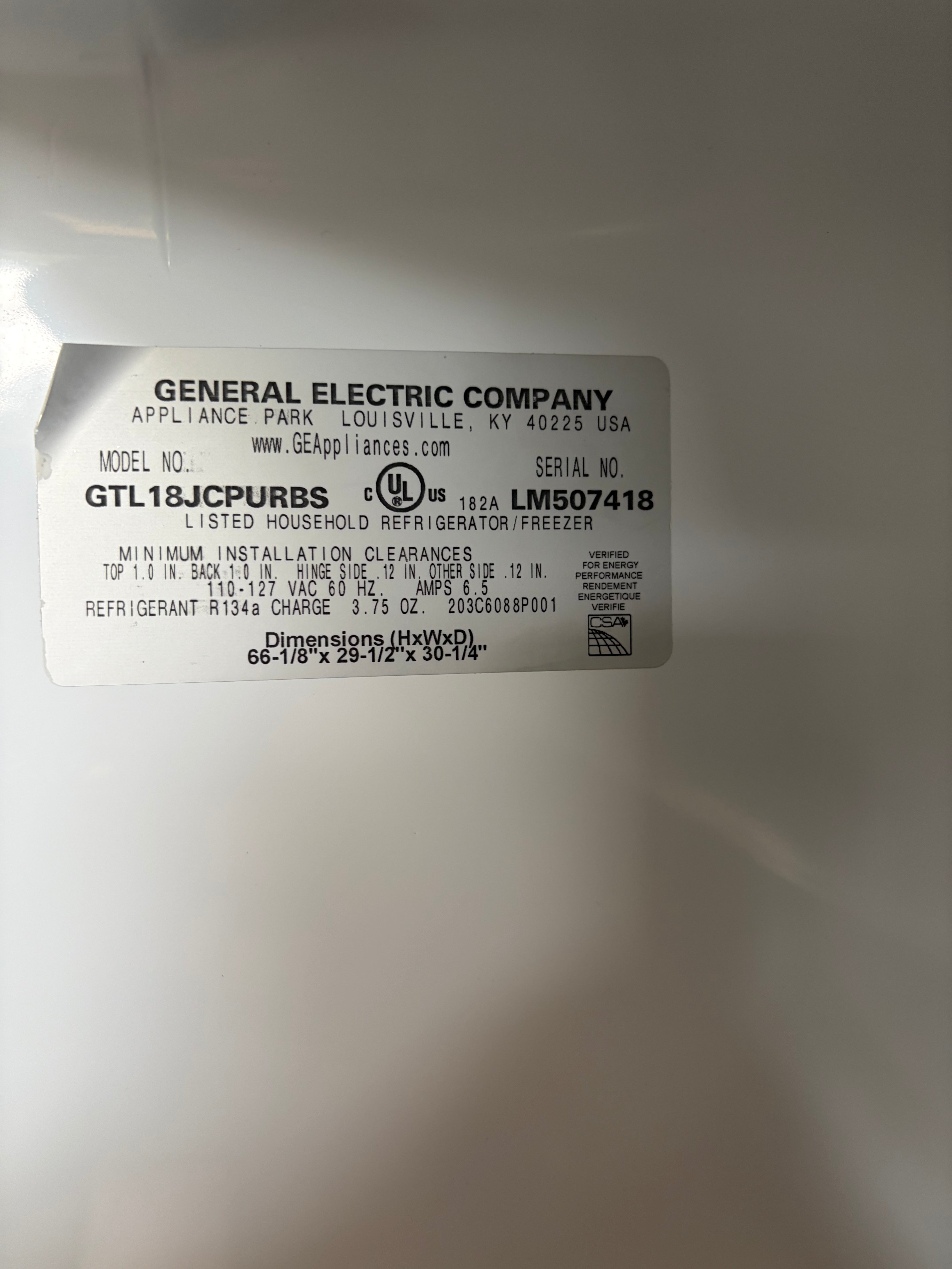 GE Stainless Top Bottom Refrigerator