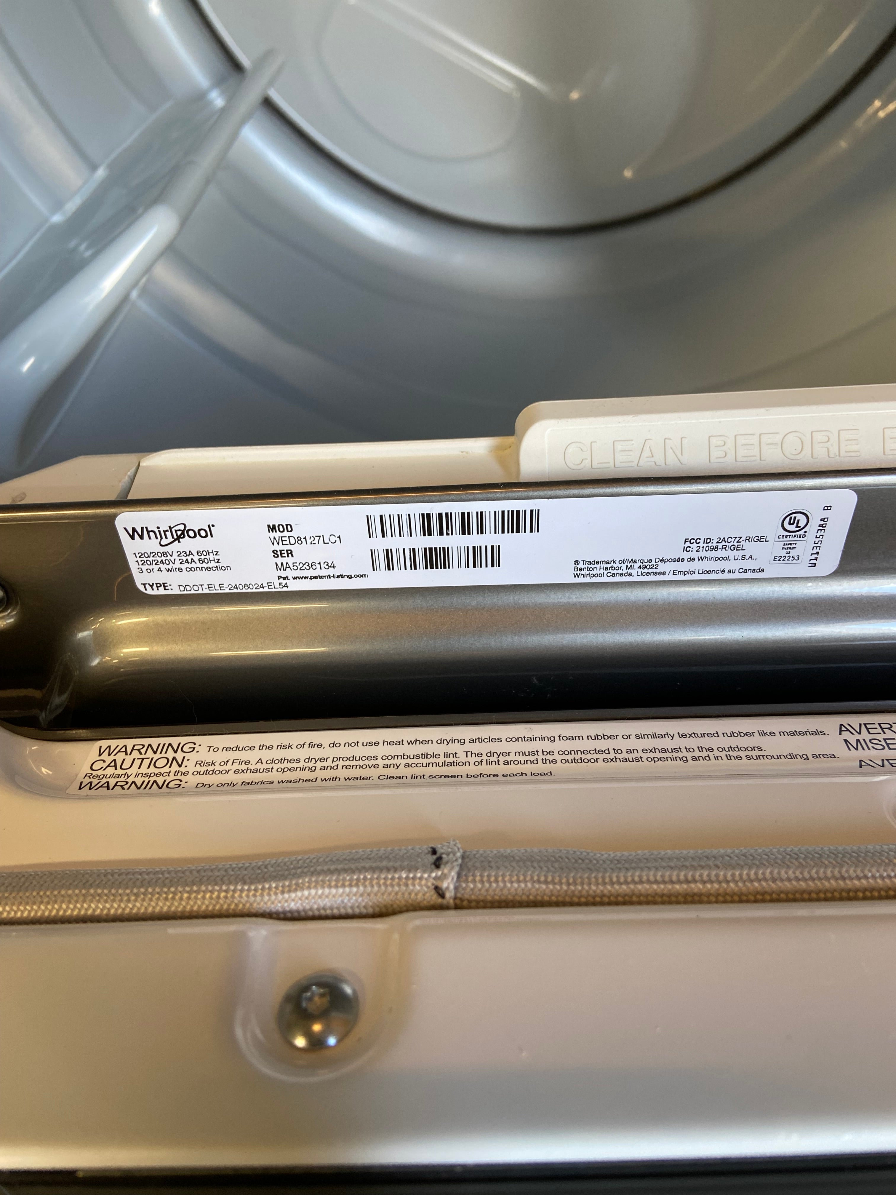 Whirlpool Grey Top Load Set