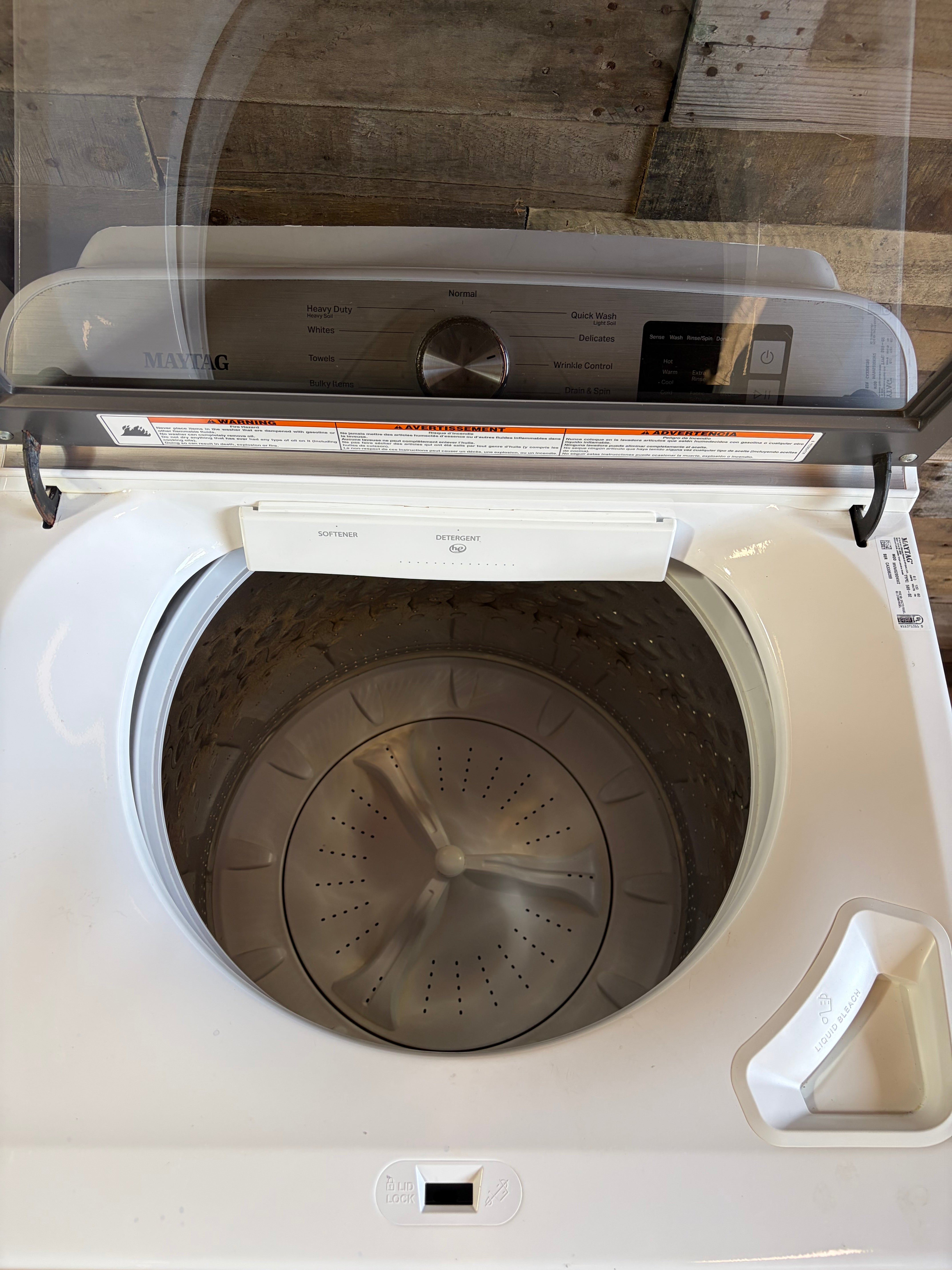 Maytag Large Capacity Glass Door Top Load Set