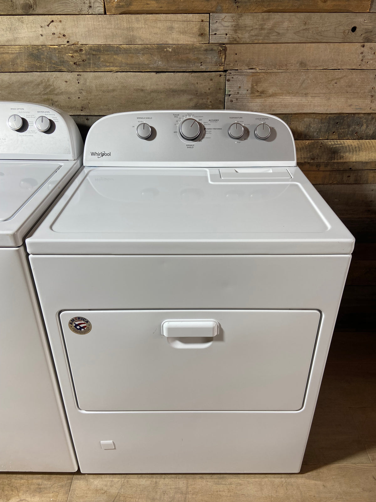 Whirlpool Top Load Grey Panel  Washer & Dryer Set
