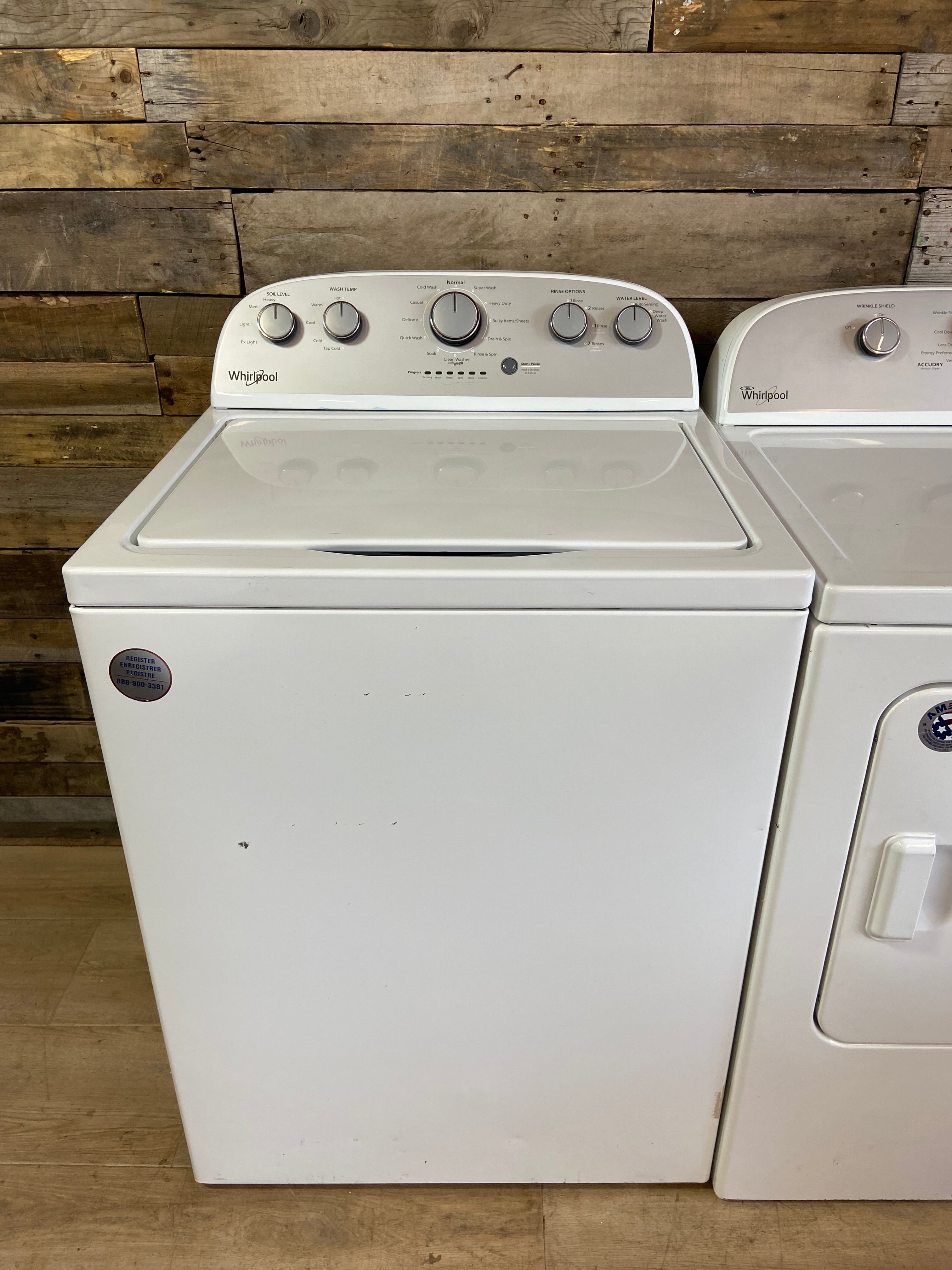 Whirlpool Top Load Washer & Dryer Set