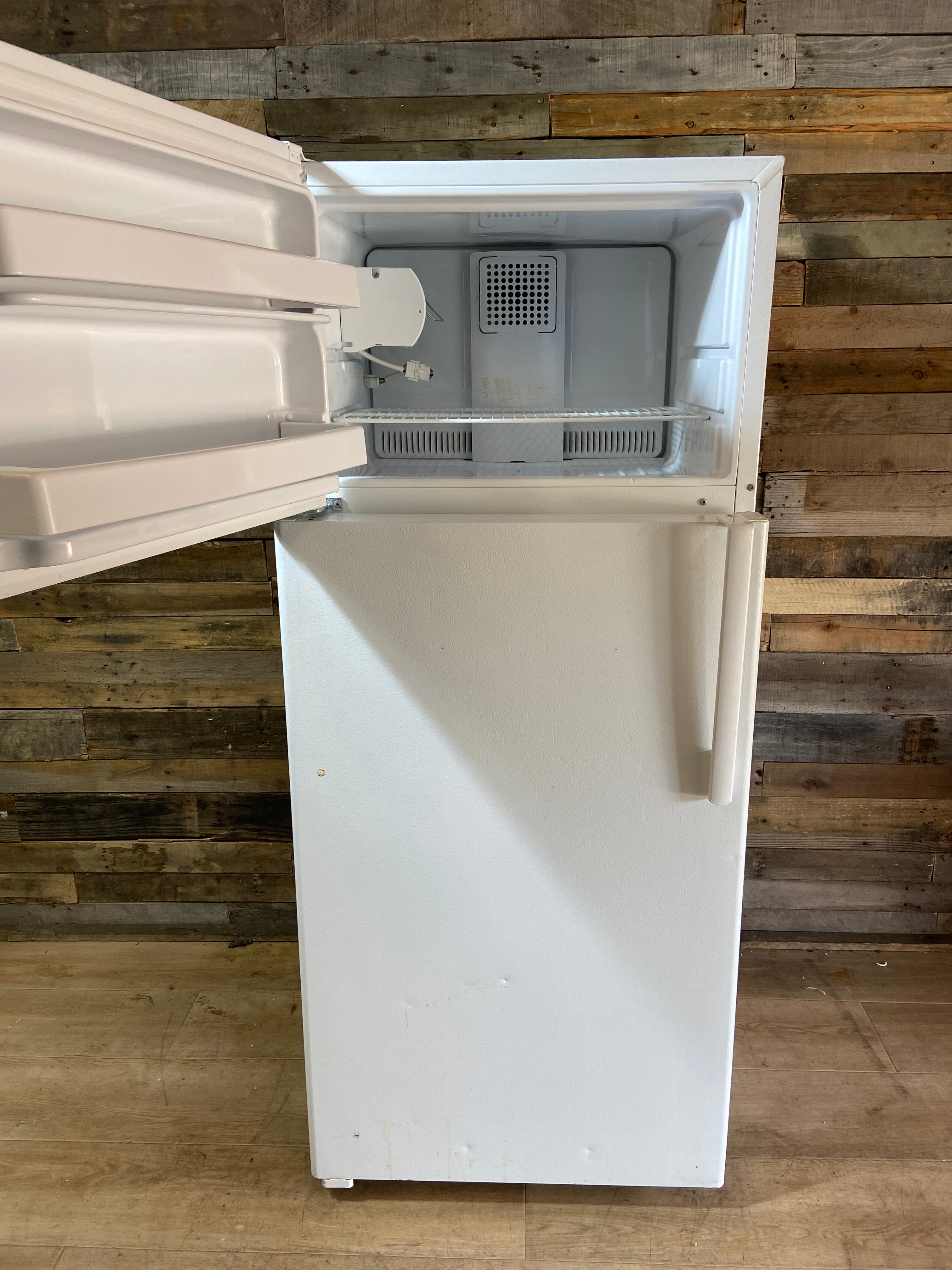 GE White Top Bottom Refrigerator