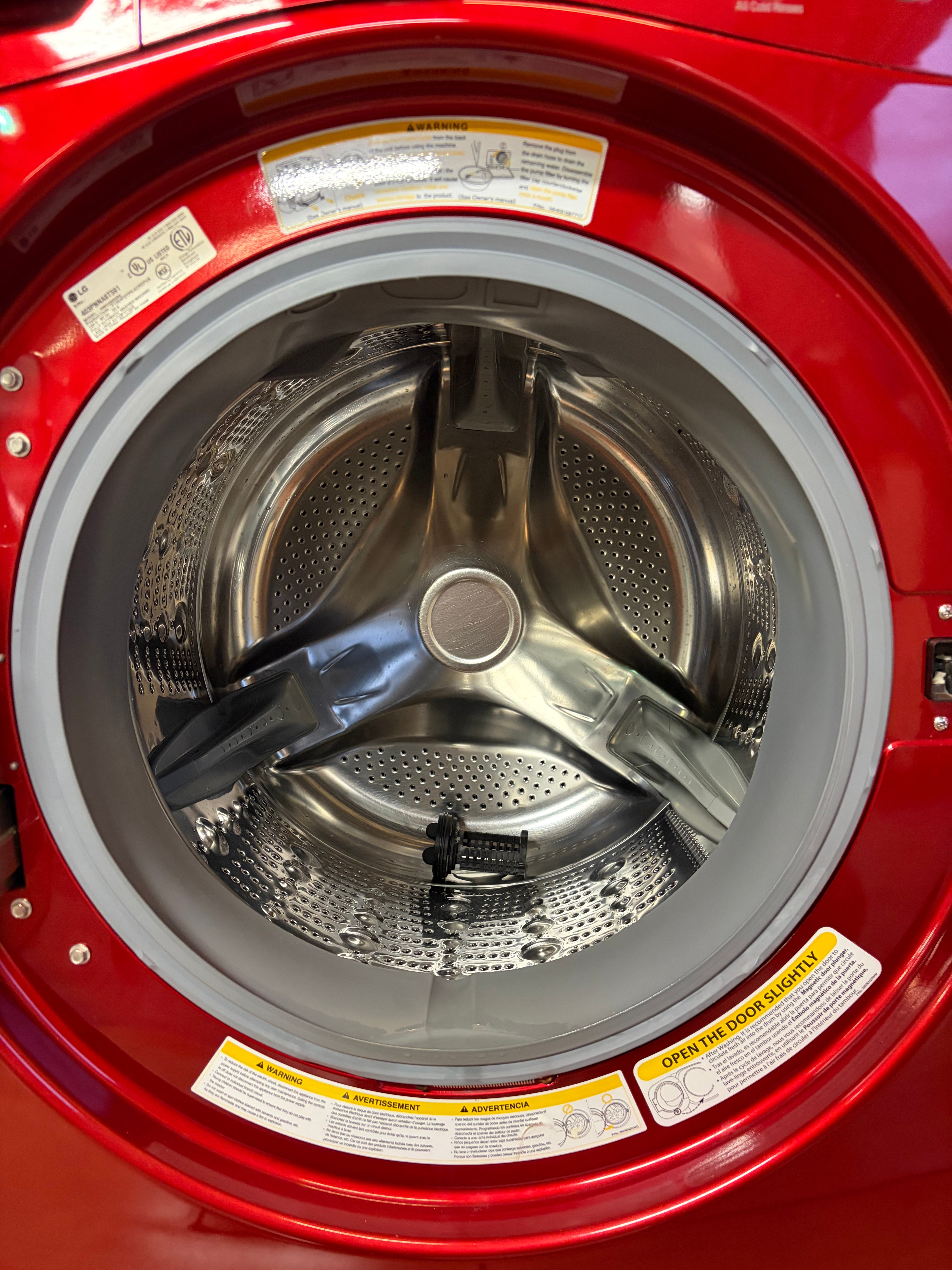 Red LG Direct Drive Front Load Set