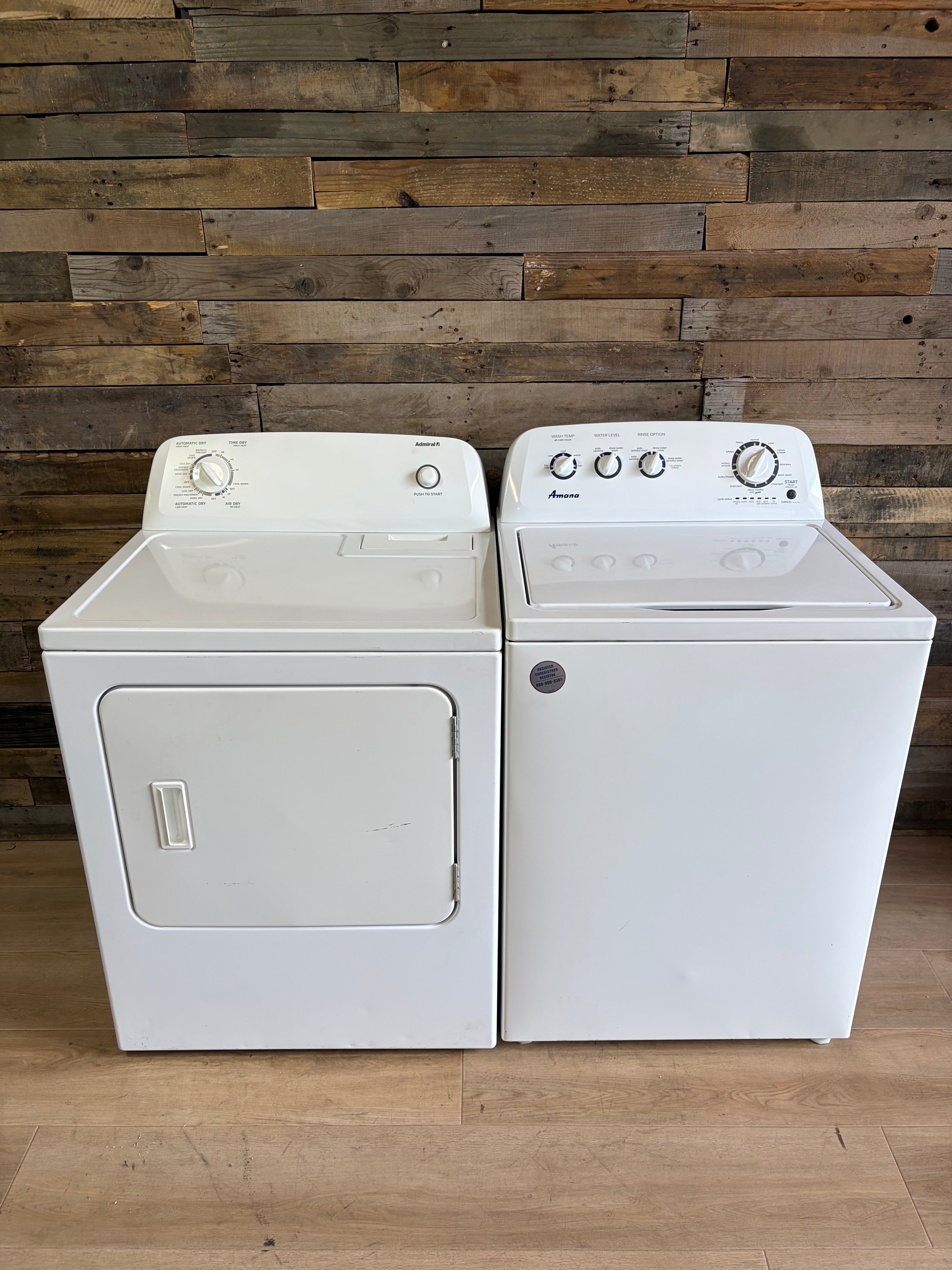 Amana Large Capacity Top Load Set
