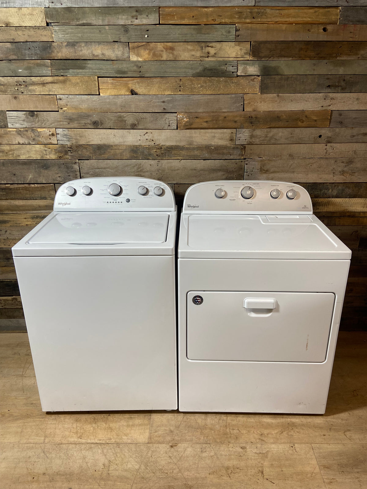 Whirlpool Top Load Large Capcity Stainless Tub Washer & Dryer Set