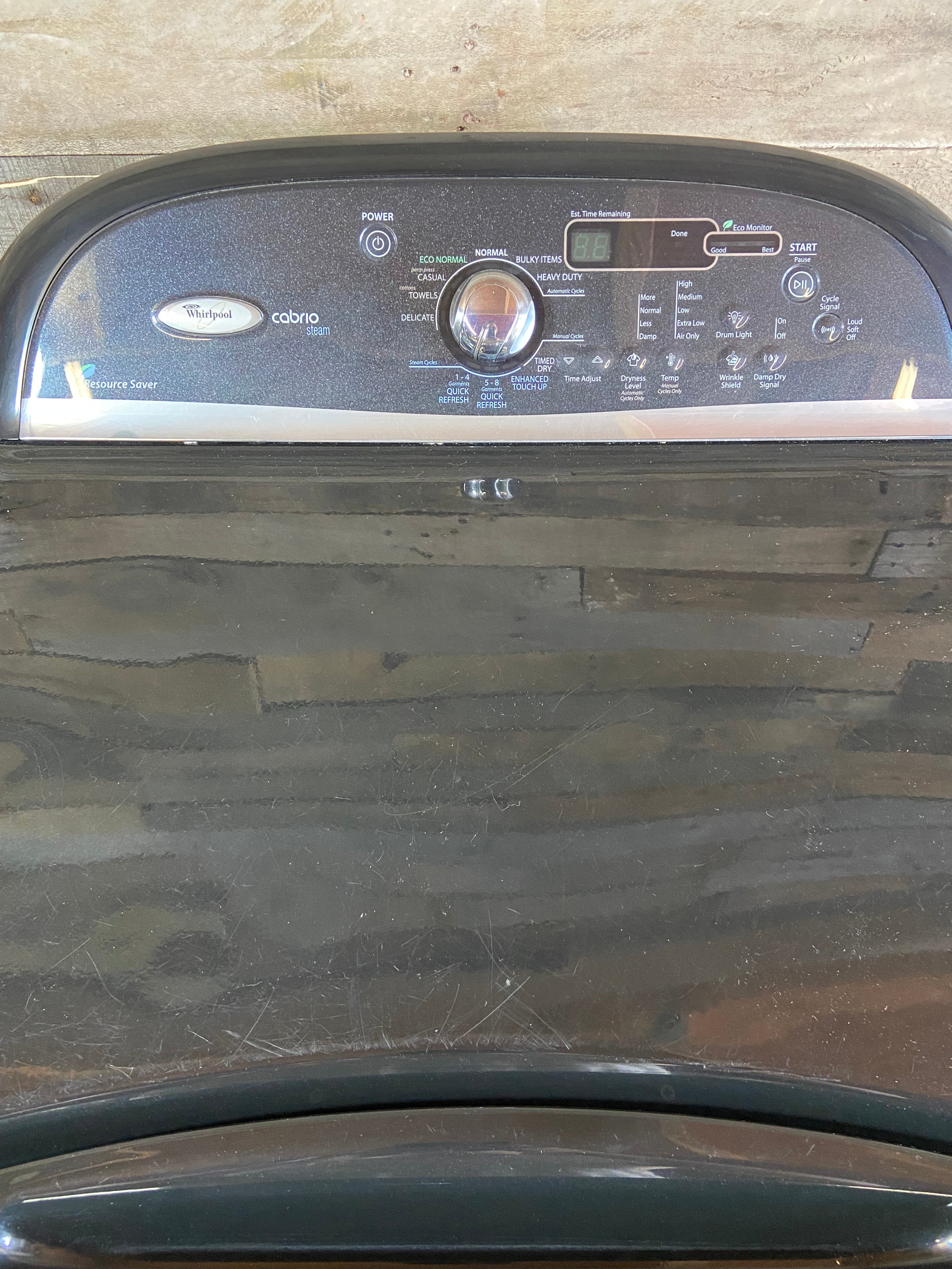 Black Whirlpool Cabrio Dryer
