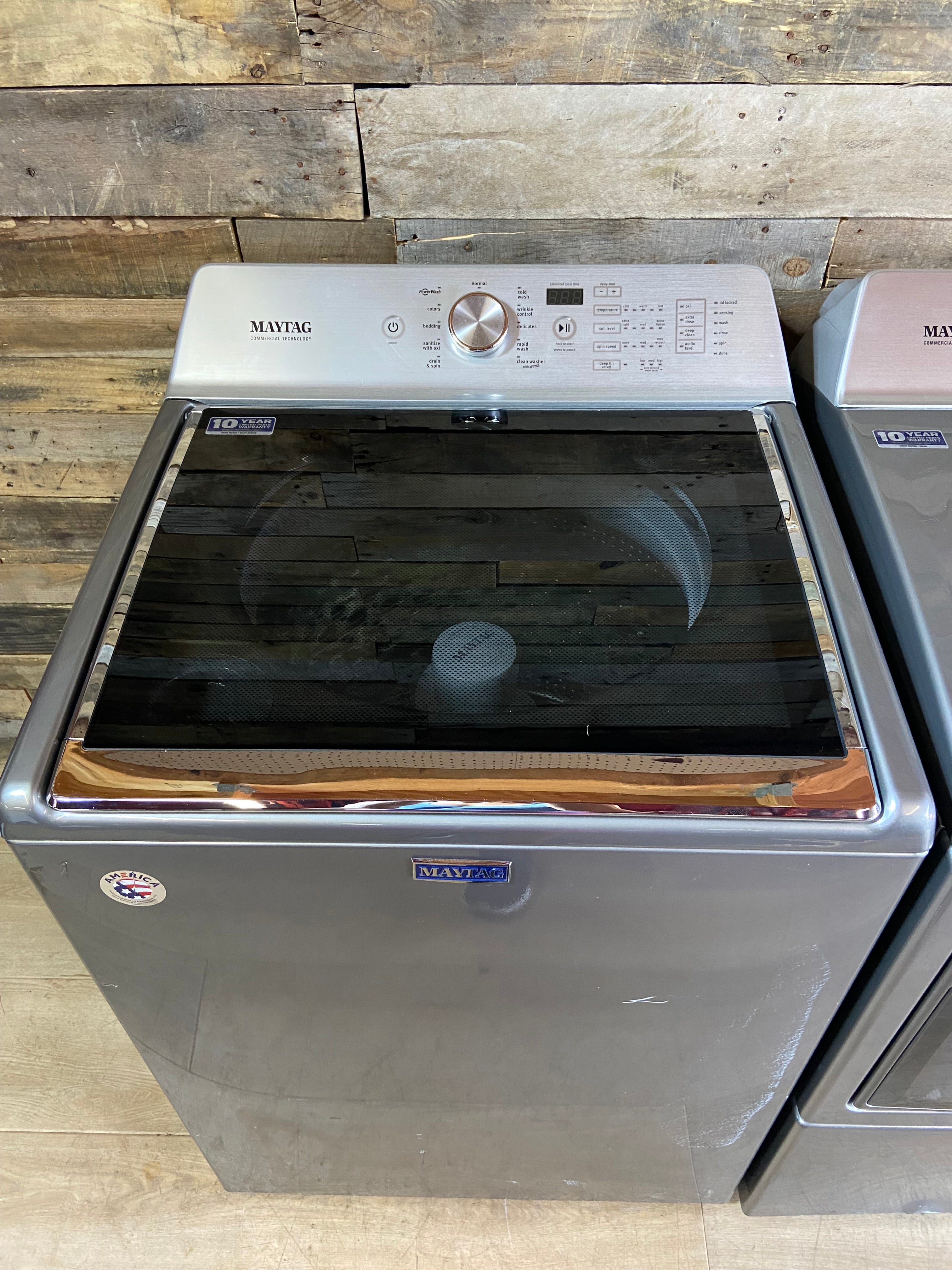 Maytag Grey Large Capacity Washer & Dryer Set