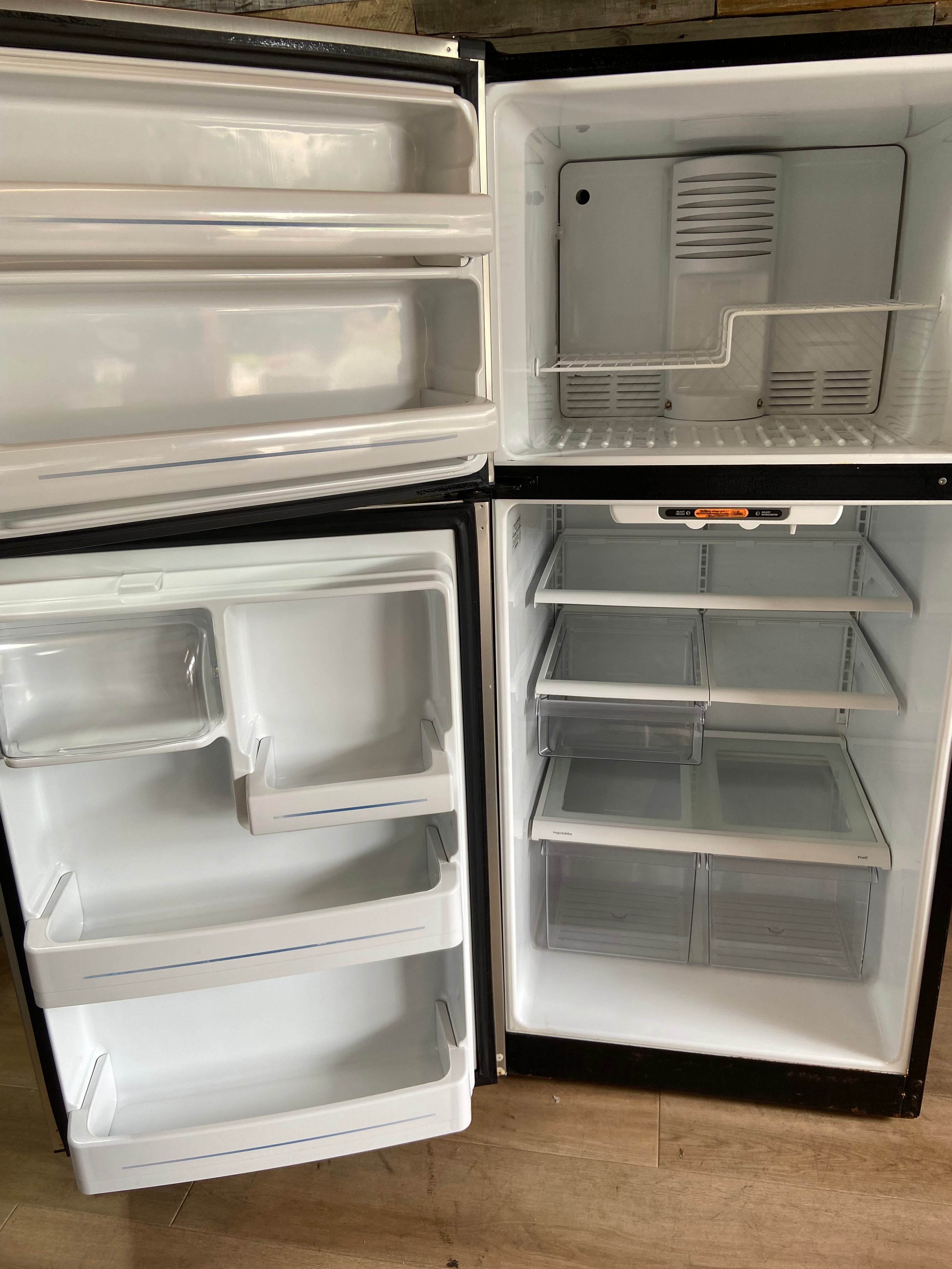 GE Stainless Top Bottom Refrigerator