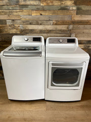 LG Top Load Glass Lid Washer & Dryer Set
