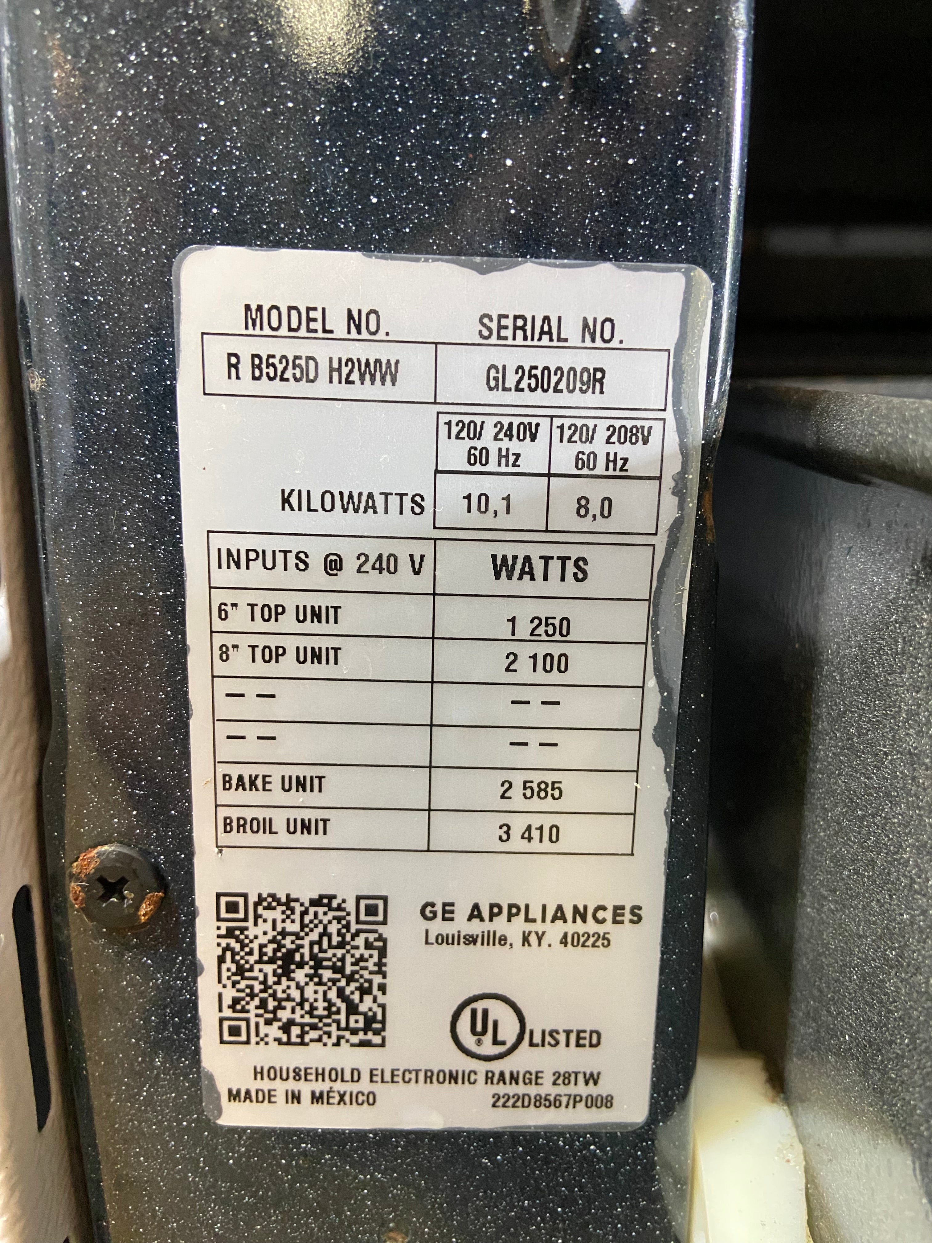 Hotpoint 4 Burner Coil Top Range