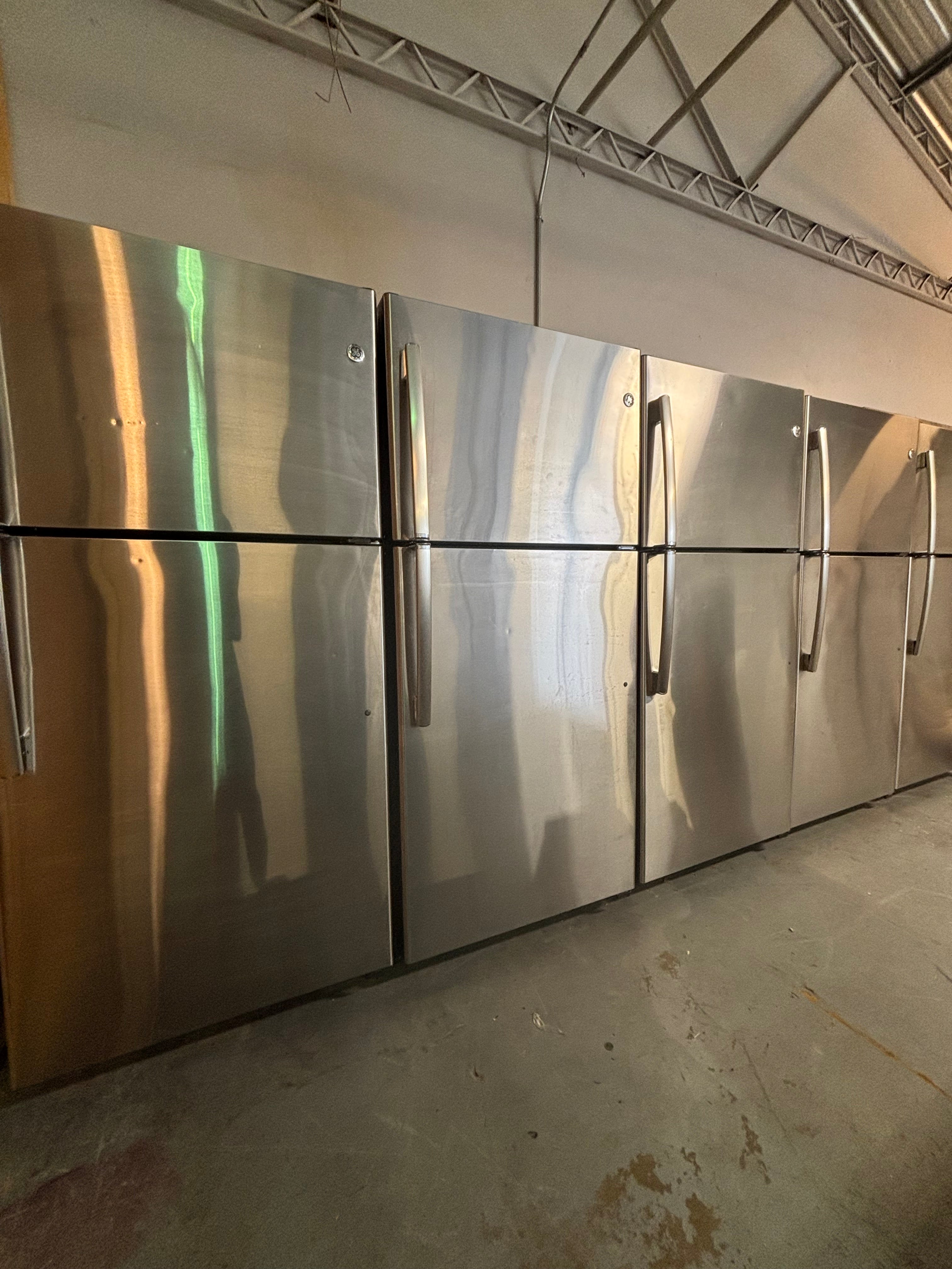 GE Stainless Top Bottom Fridge