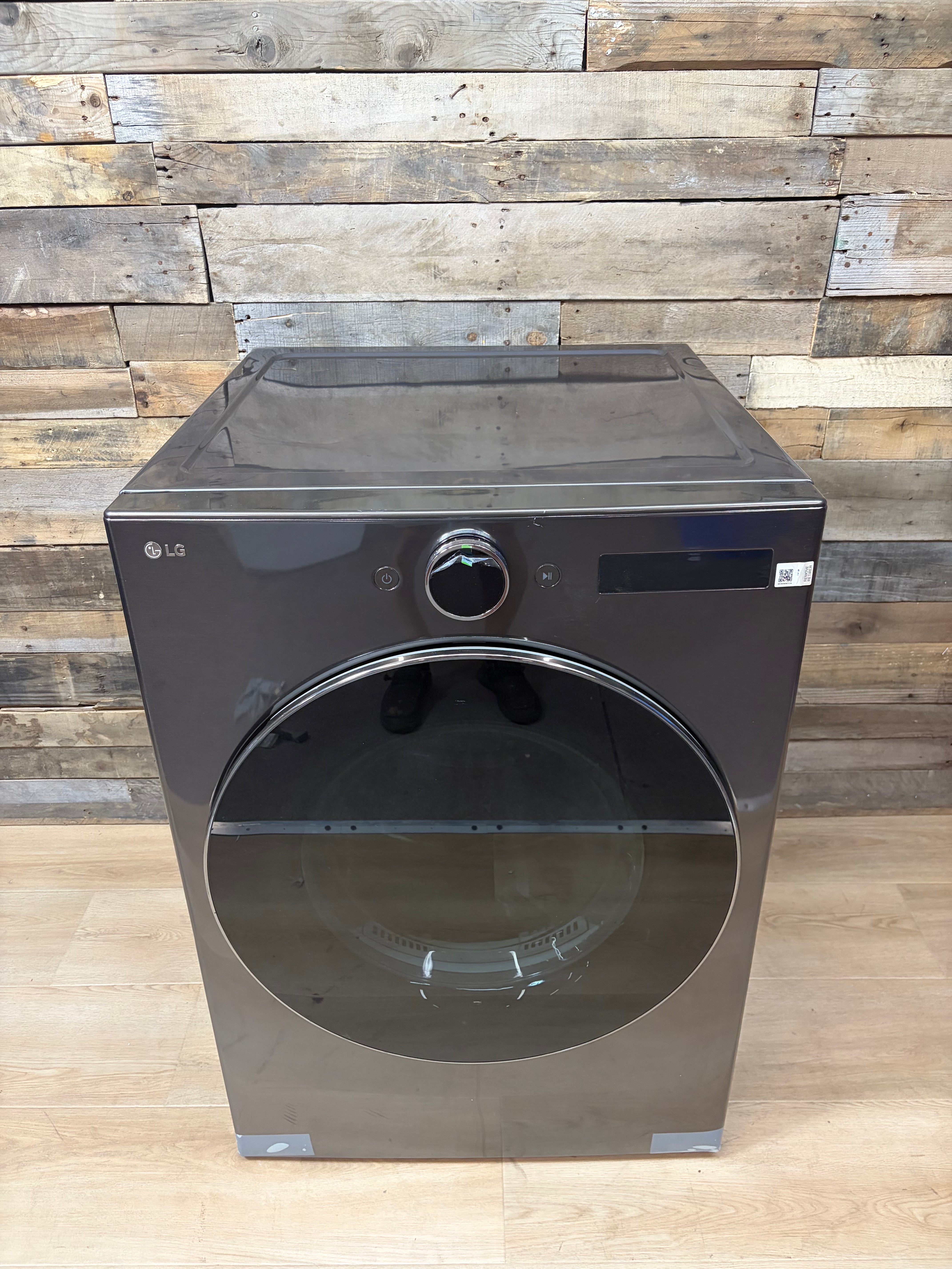 Grey LG Front Load Style Smart Dryer