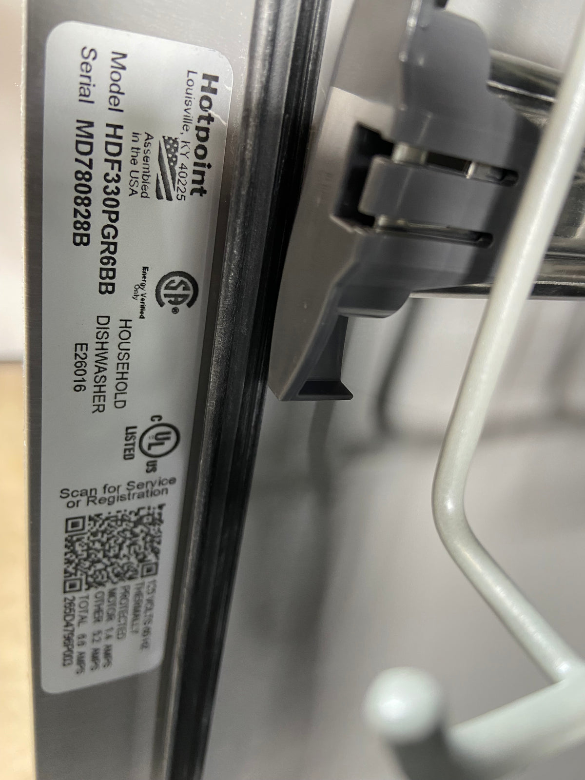 Hotpoint Black Dishwasher