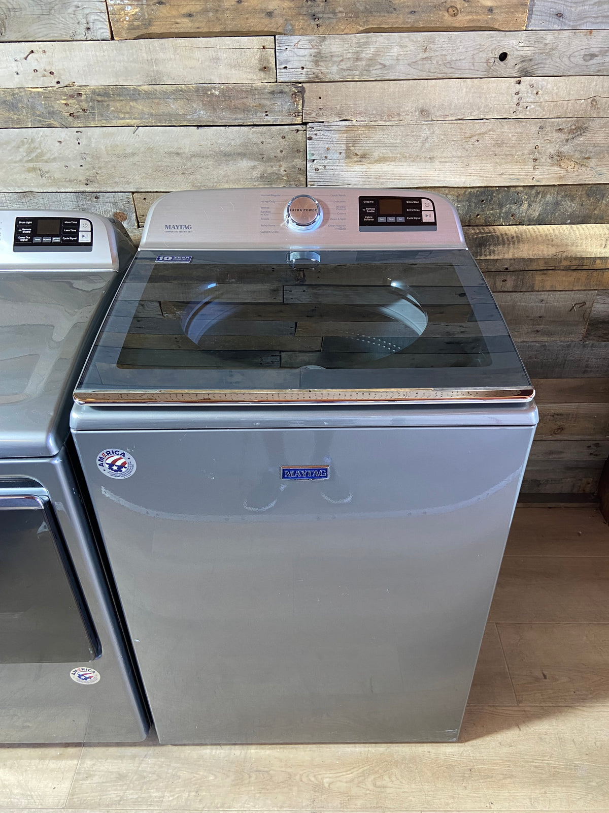 Maytag Stainless Steel Extra Power Large Capacity Washer & Dryer Set