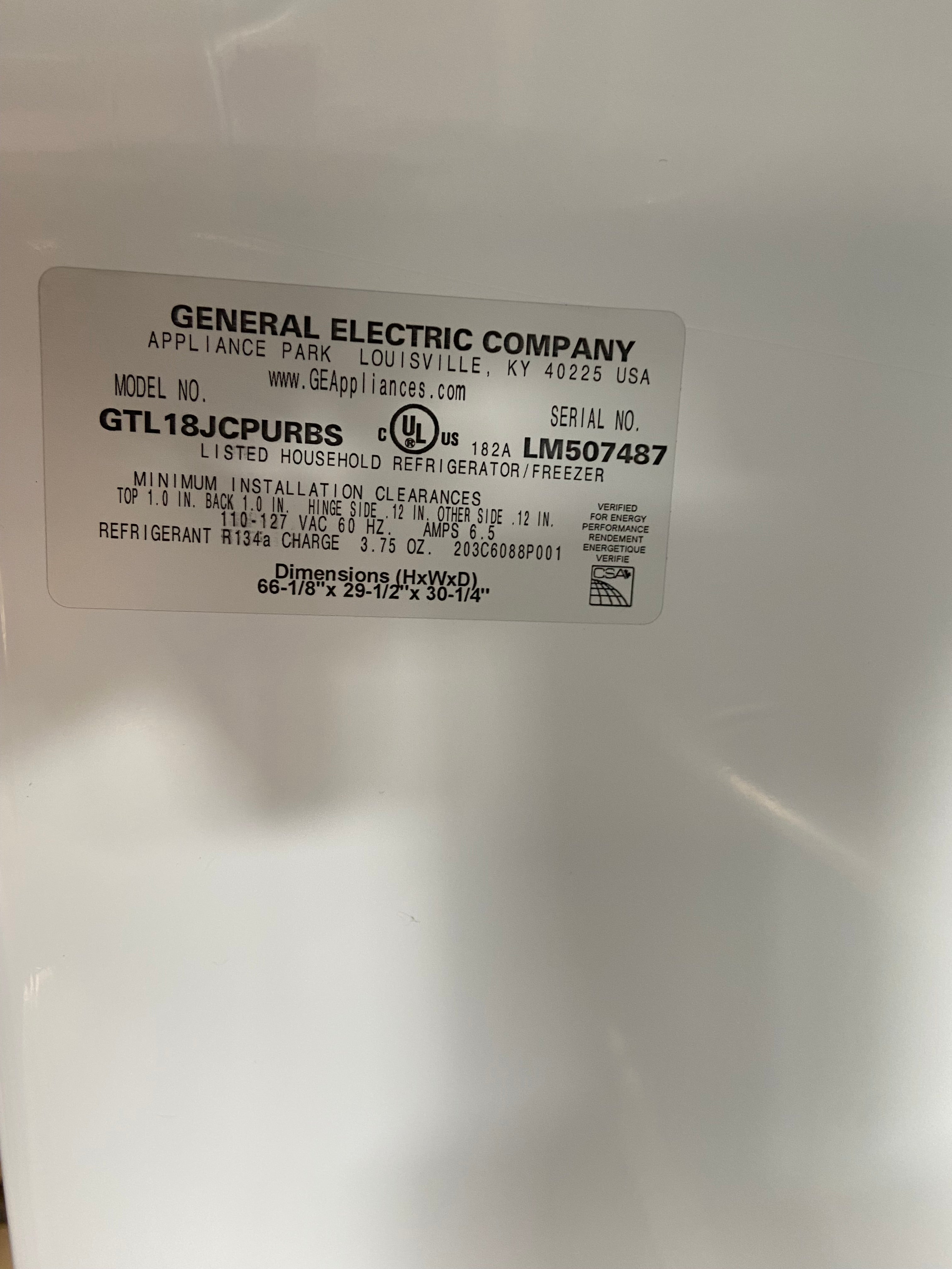 GE Top Bottom Refrigerator