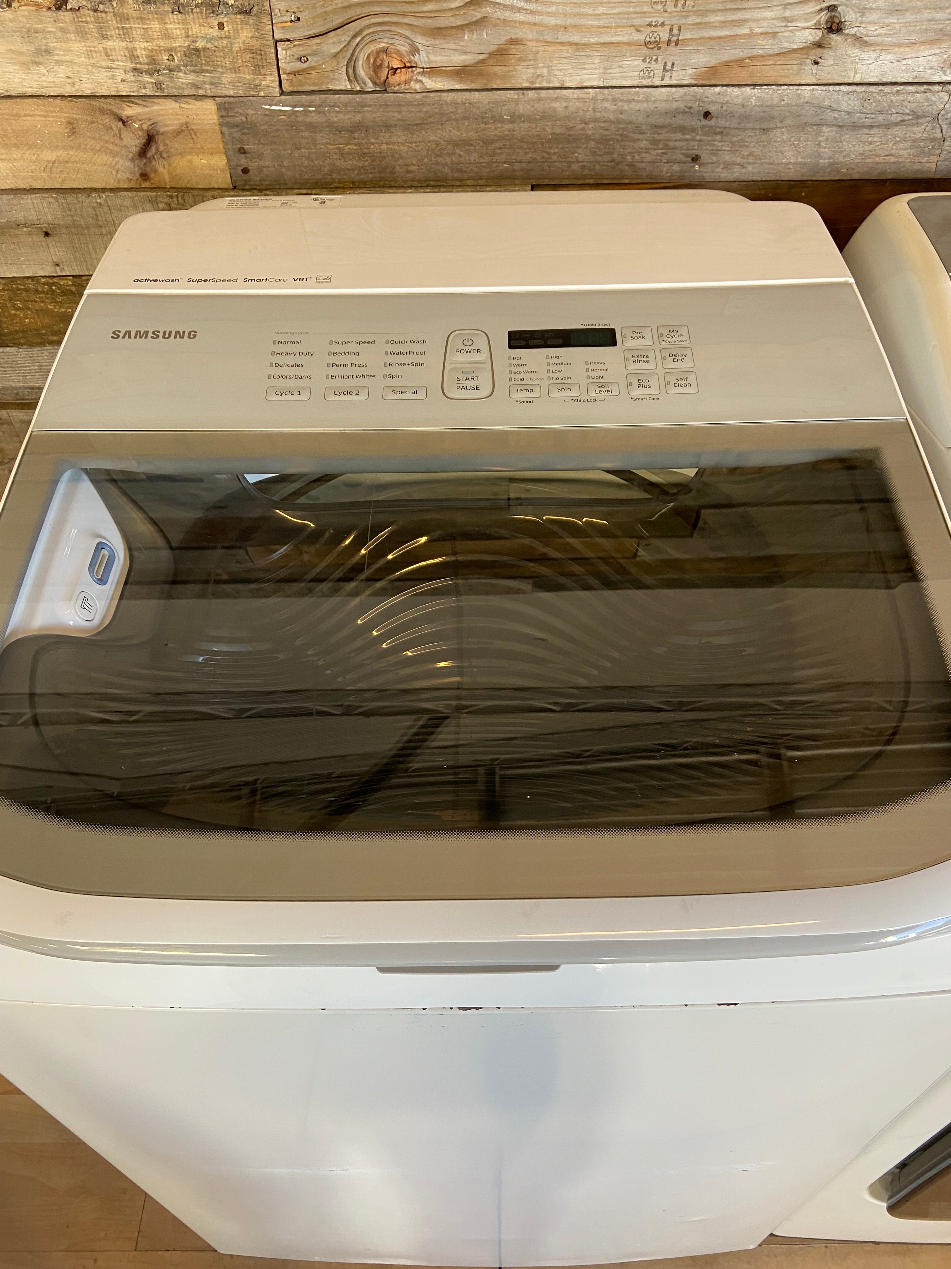 Samsung ActiveWash White Top Load Set