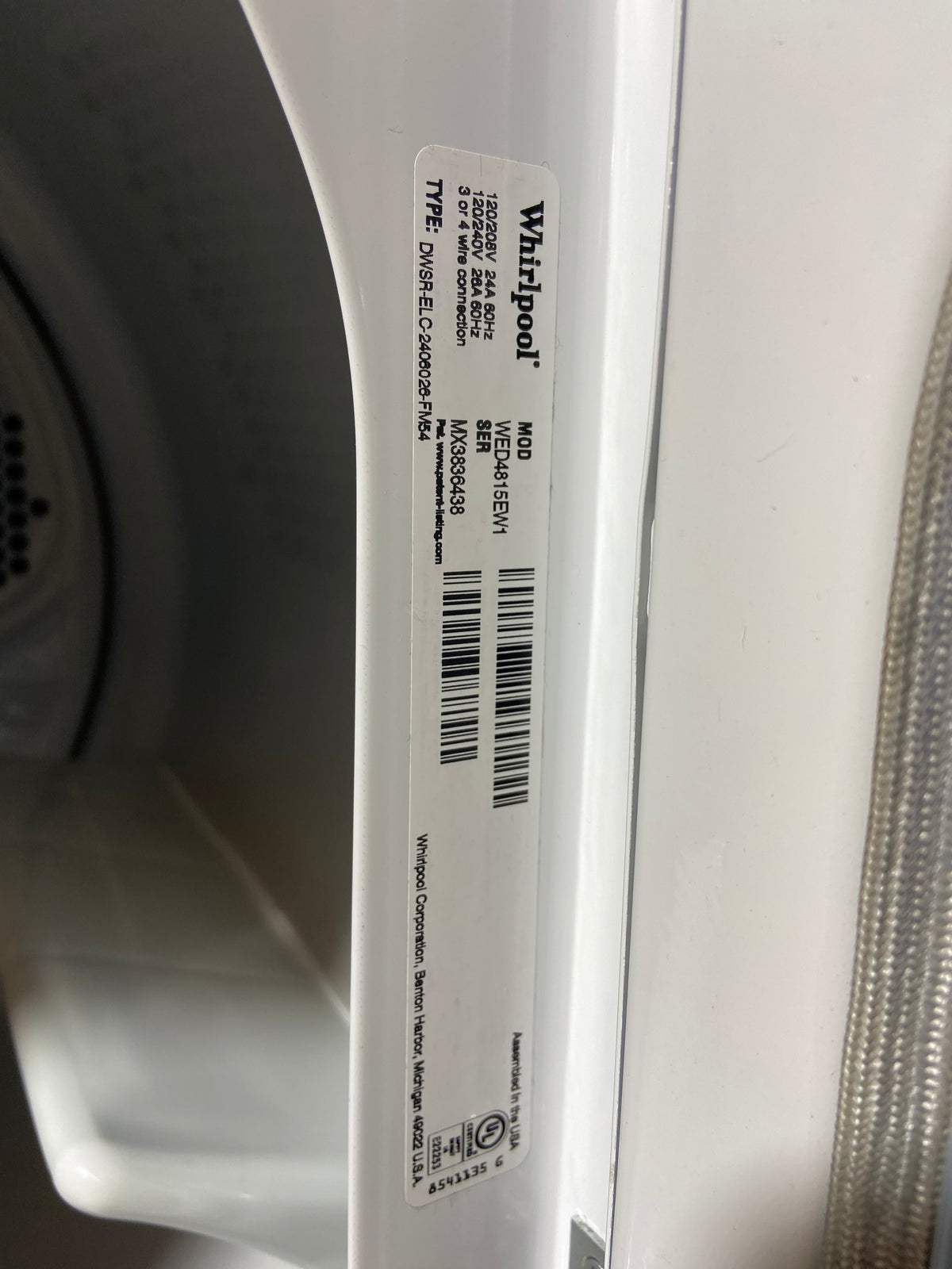Whirlpool Top Load Grey Panel Washer & Dryer Set