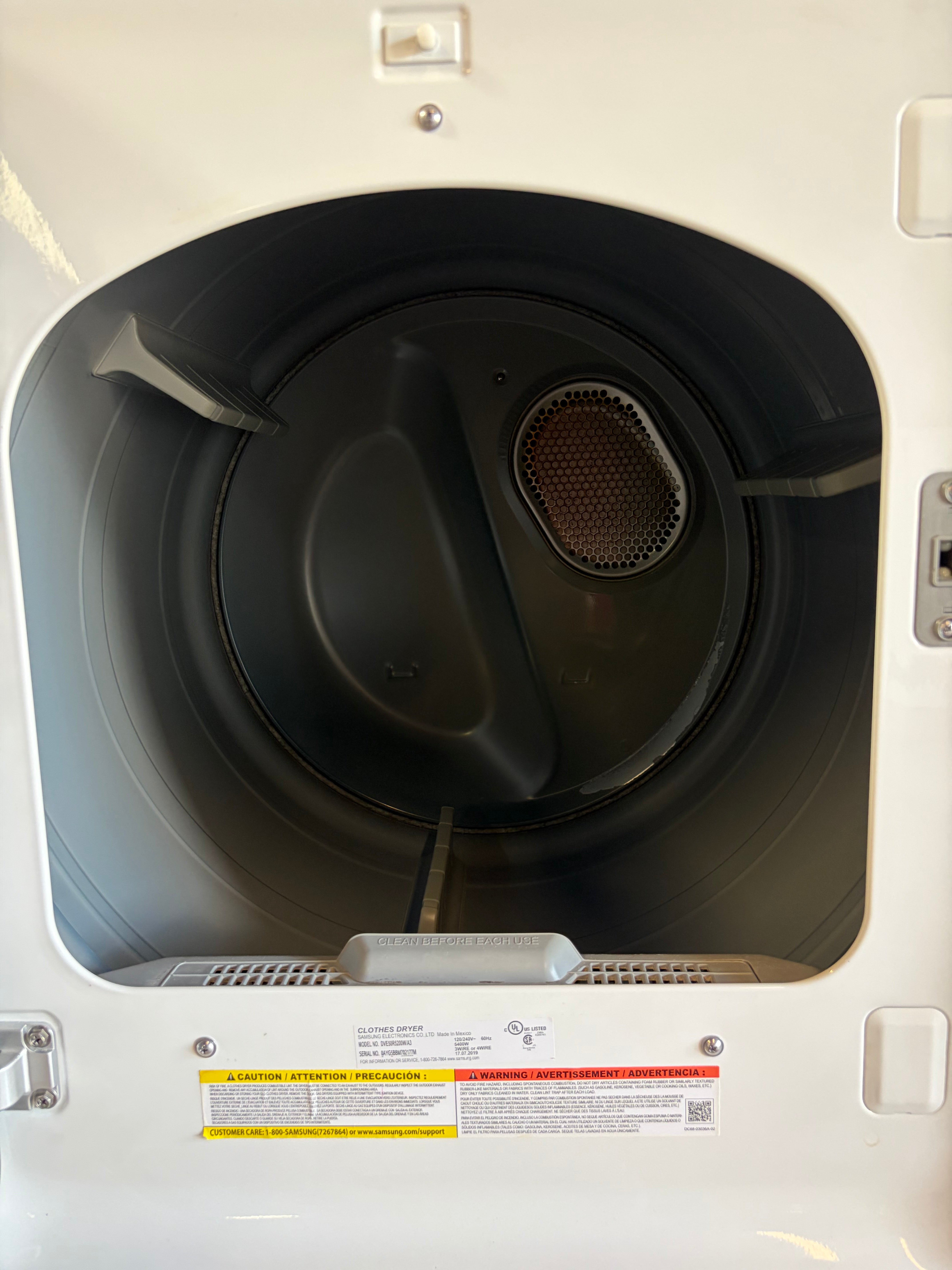 Samsung Super Capacity Glass Top Washer & Dryer Set