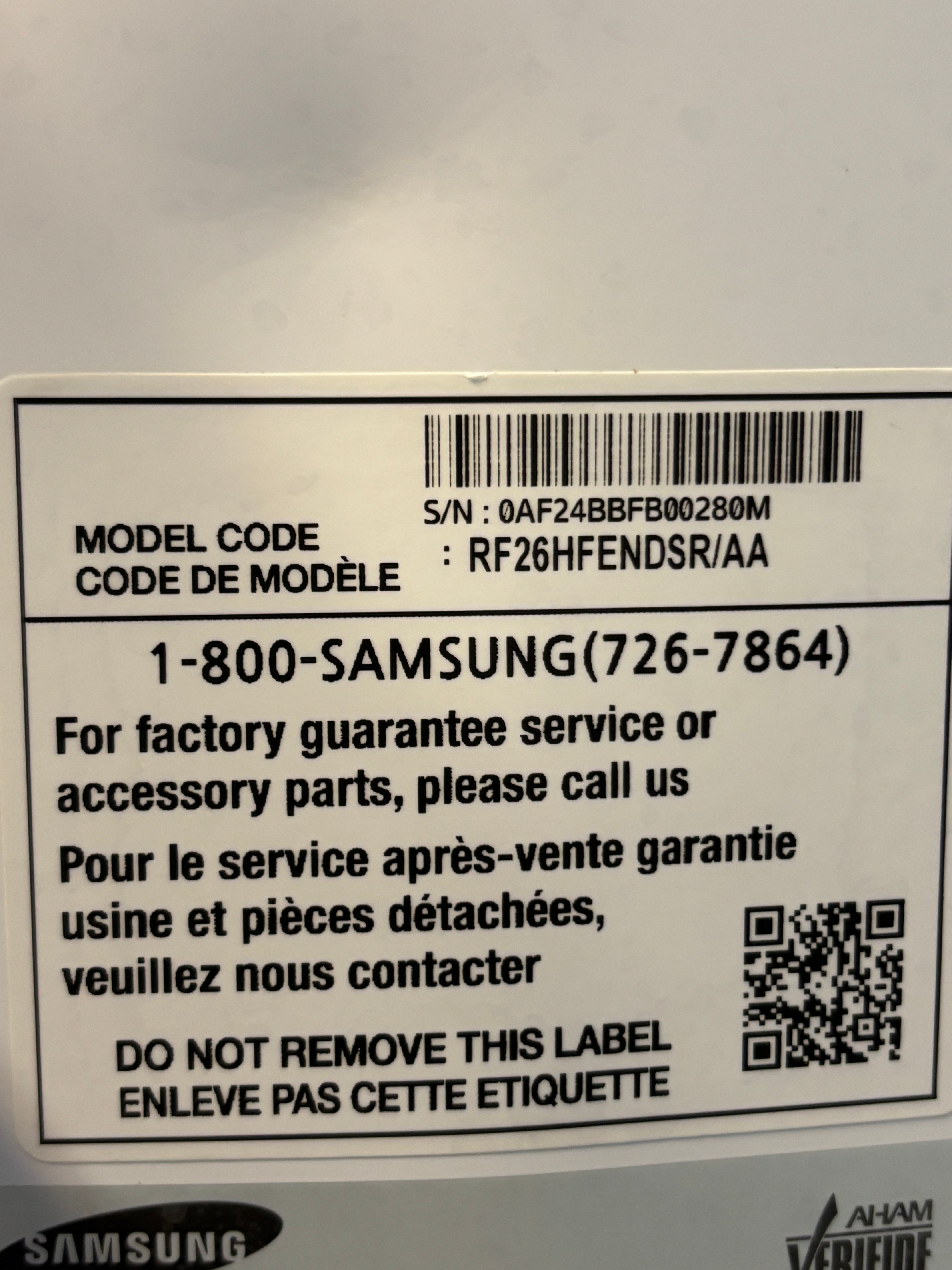 Samsung Stainless French Door