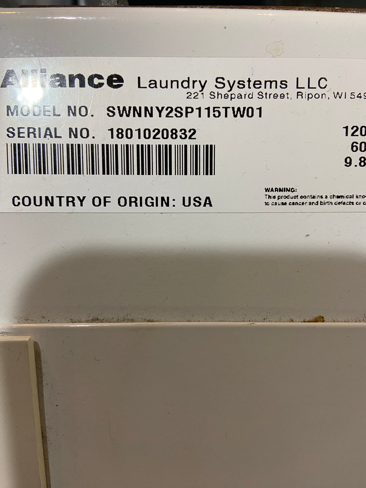 Speed Queen Commercial Top Load Washer – Heavy Duty | SWNNY2SP115TW01