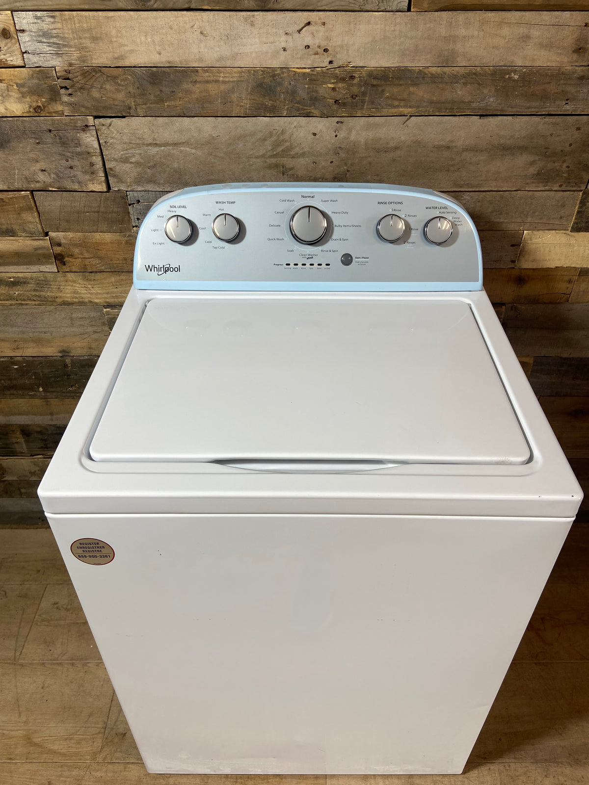 Whirlpool Top Load Grey Panel Washer
