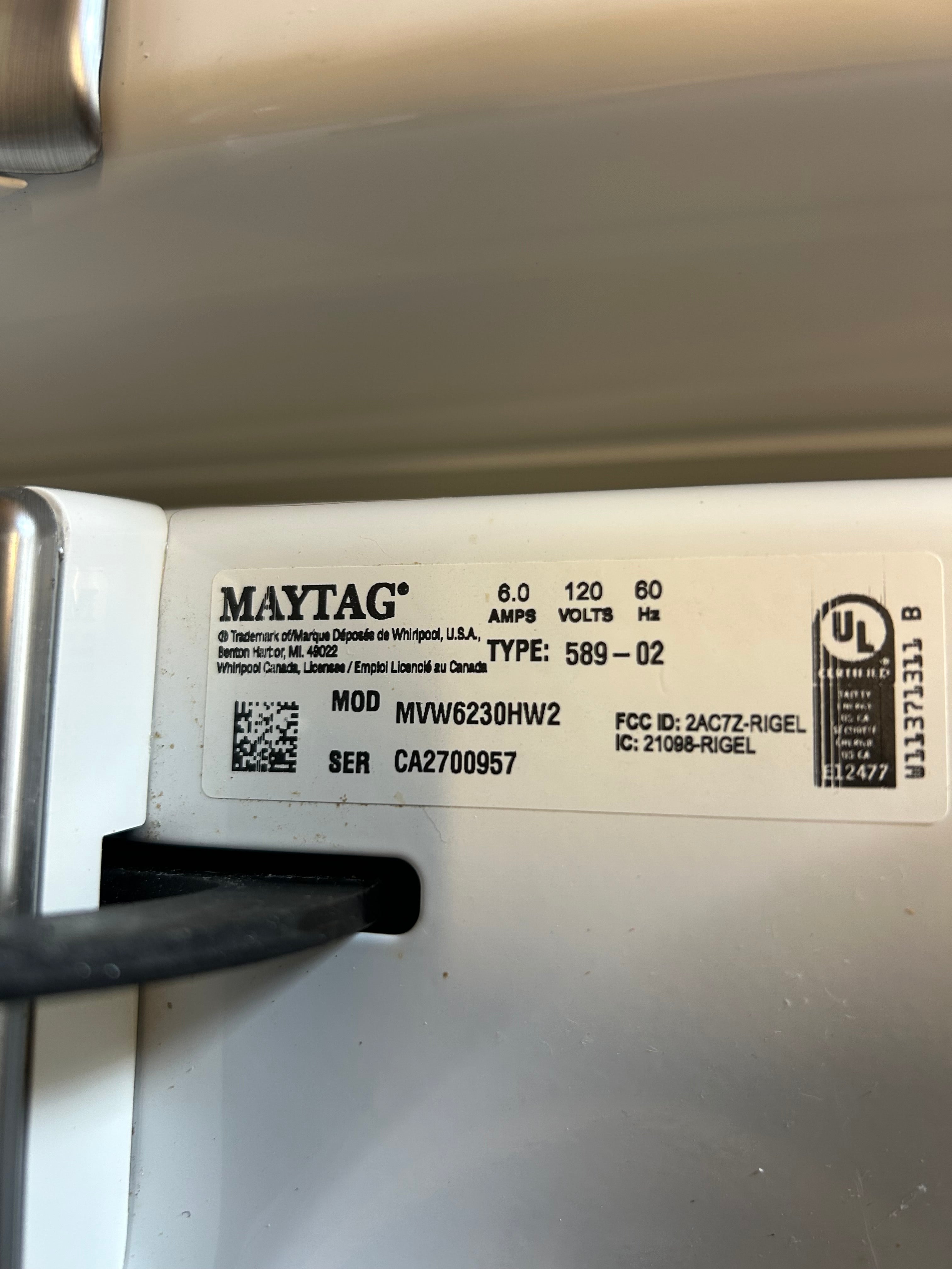 Maytag Extra Power Glass Top Set