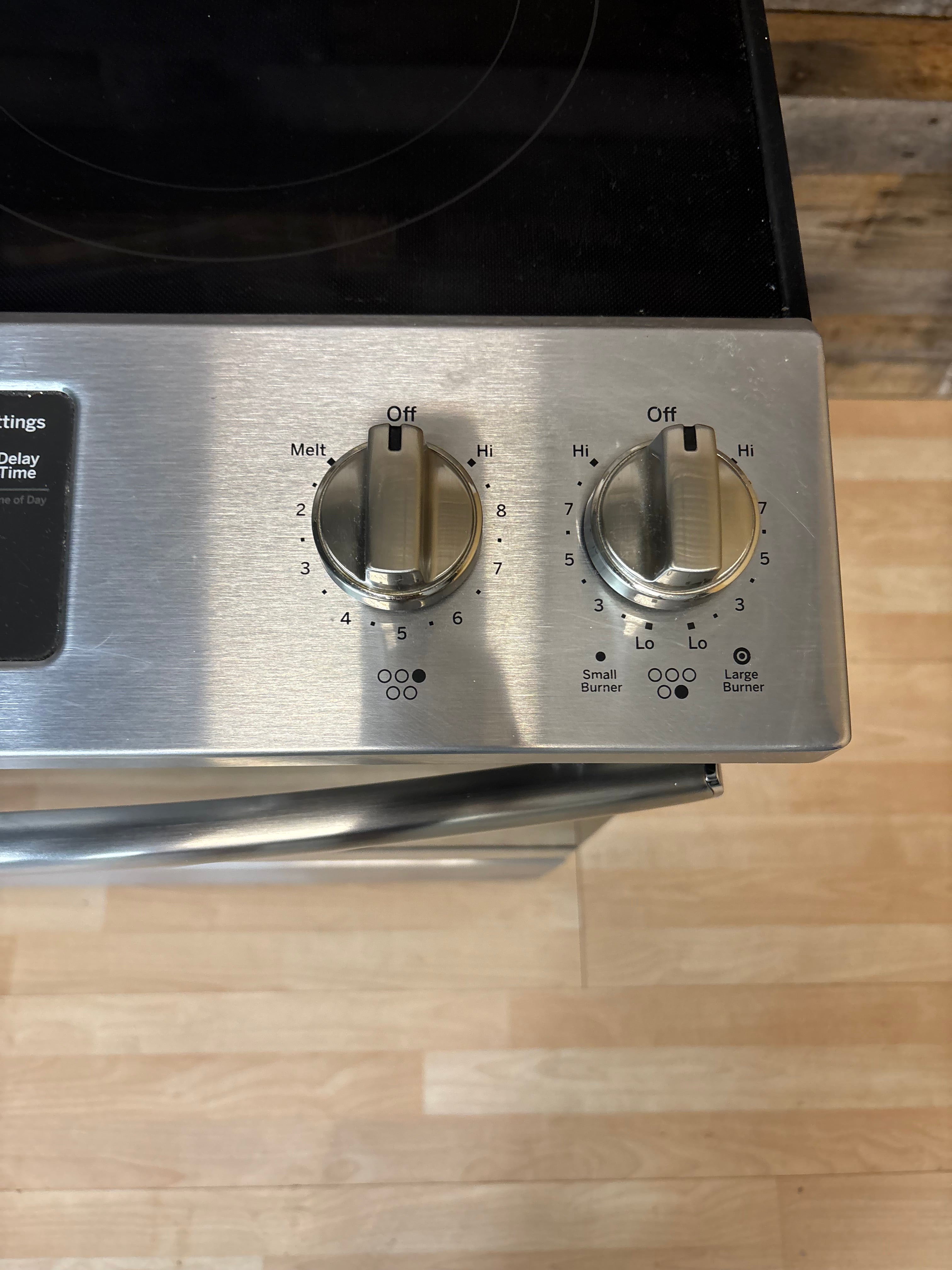 GE Slide-In Stainless Range