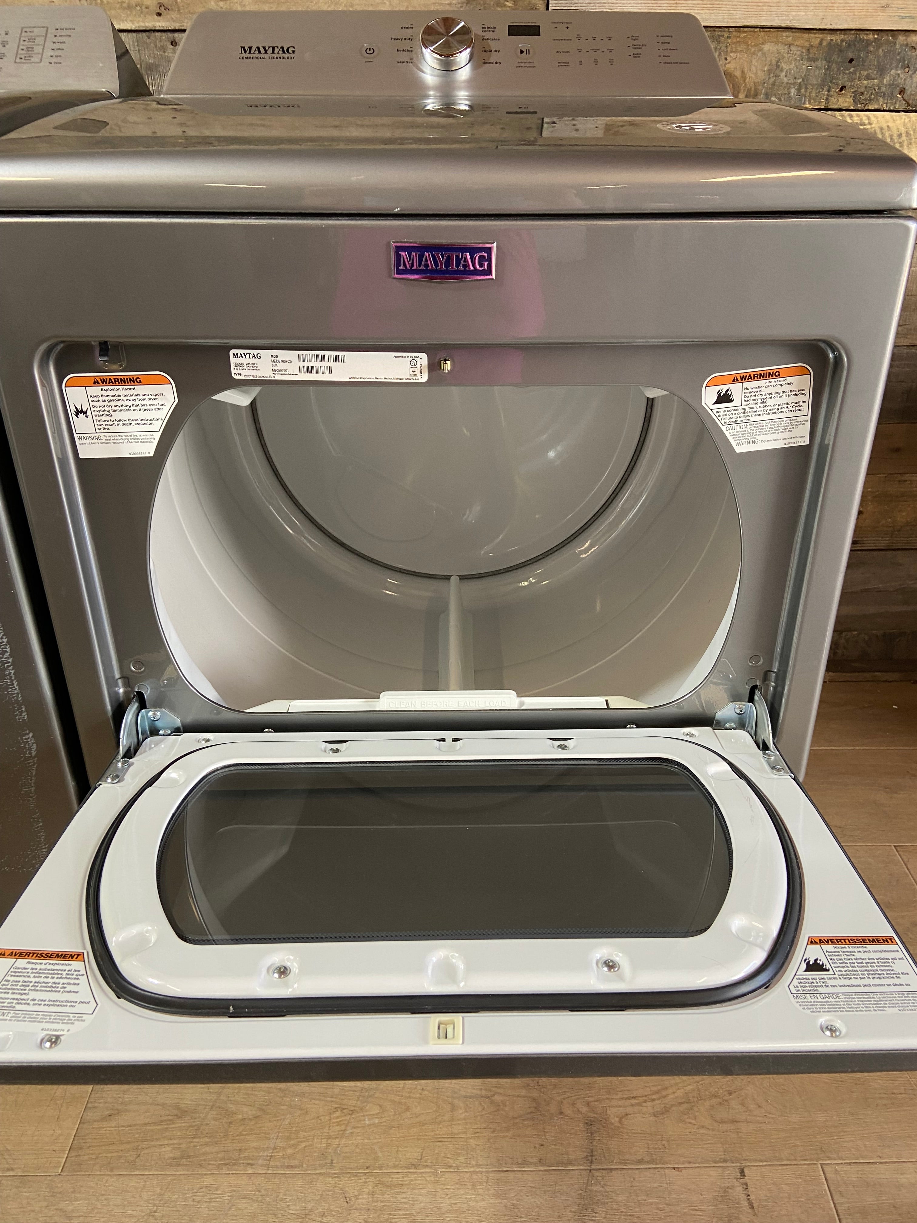 Maytag Grey Large Capacity Washer & Dryer Set