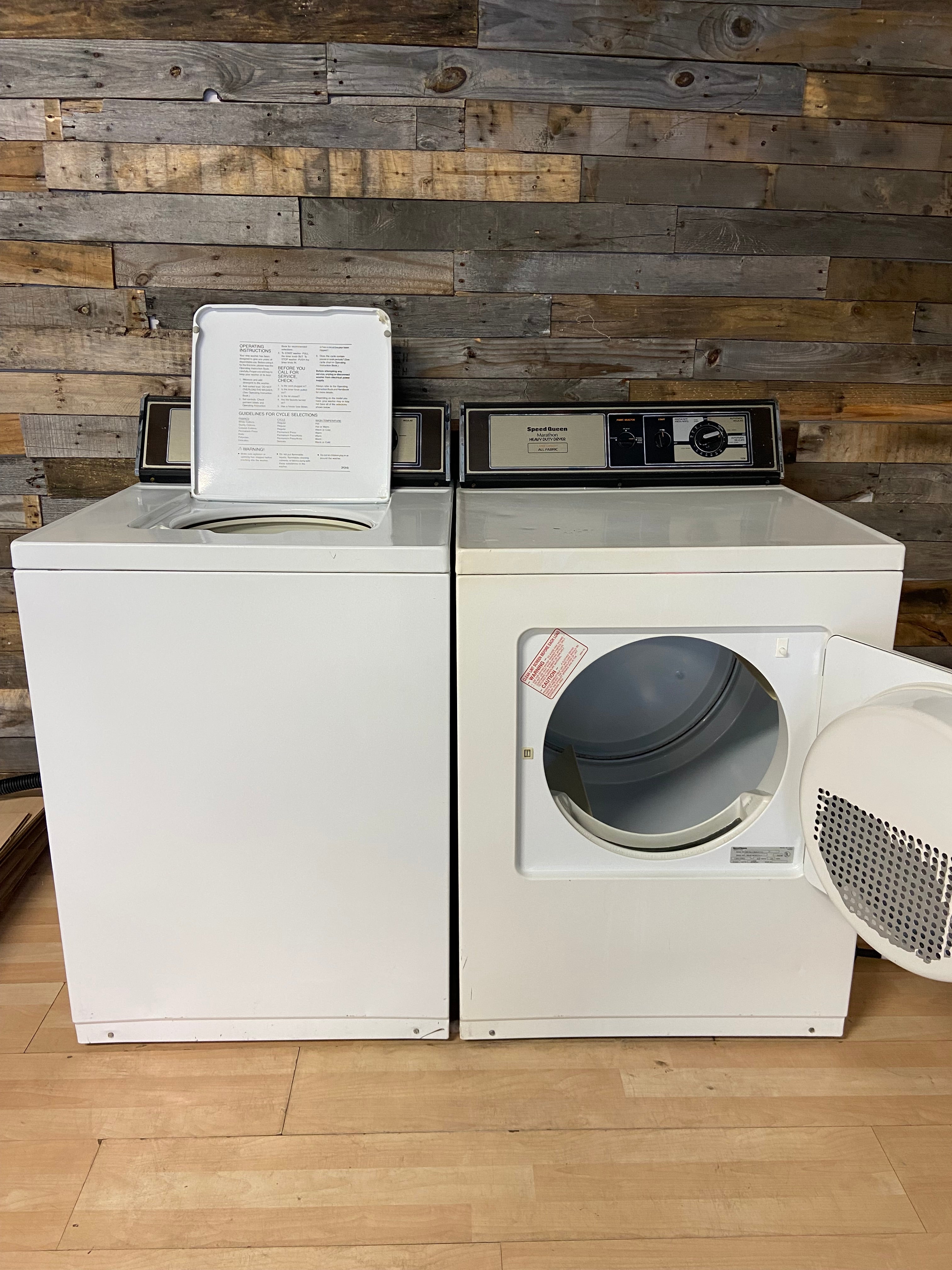 Speed Queen (Large Capacity) Washer Dryer Set