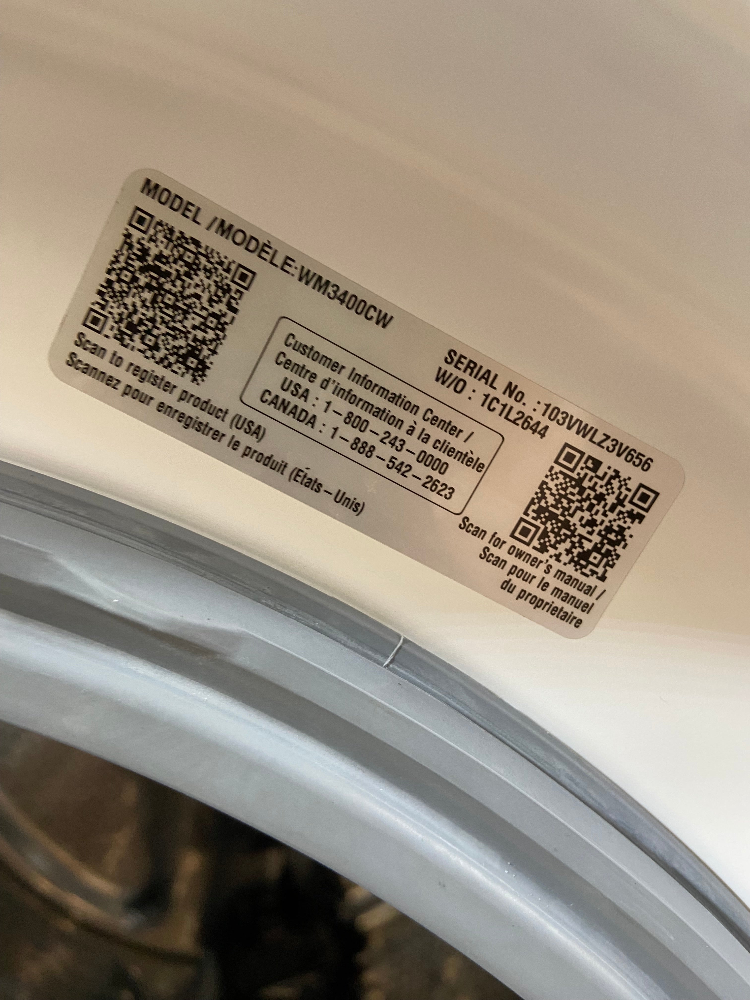 LG White Front Load Washer & Dryer Set