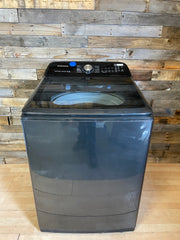 Samsung 5.0 cu. ft. Top Load Washer with Super Speed in Black Stainless Steel